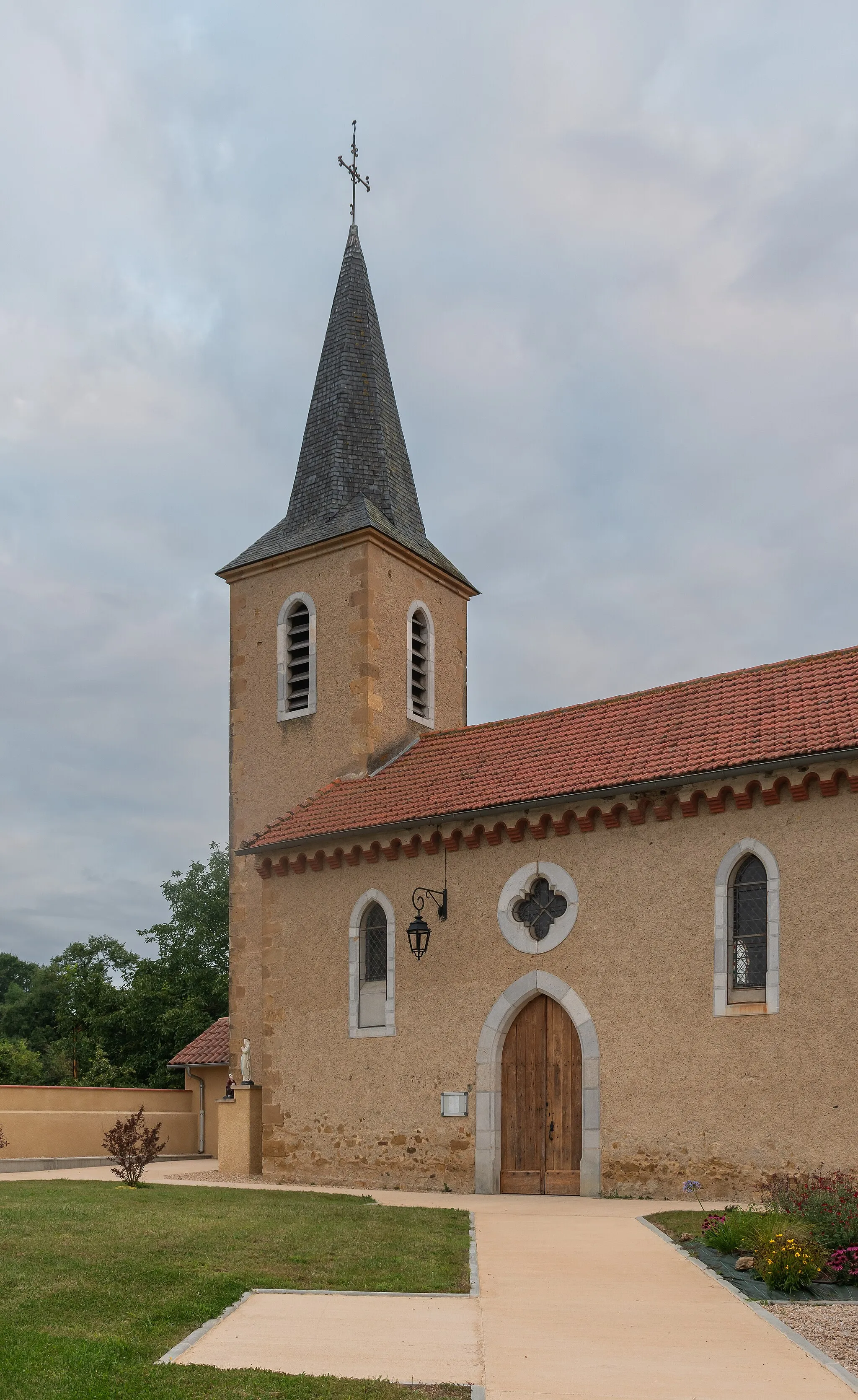 Photo showing: Saint Andrew church in Beccas, Gers, France