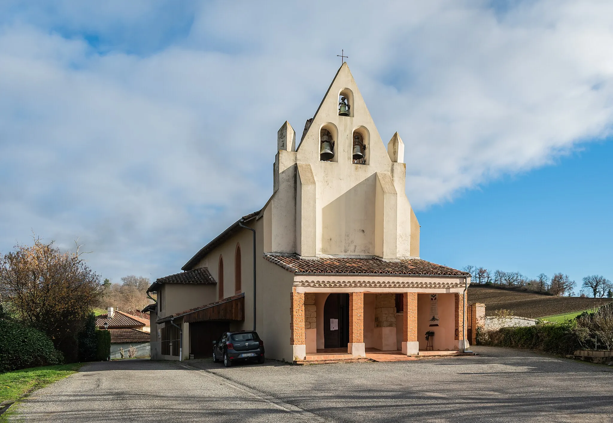 Photo showing: Saint Peter church in Montadet, Gers, France