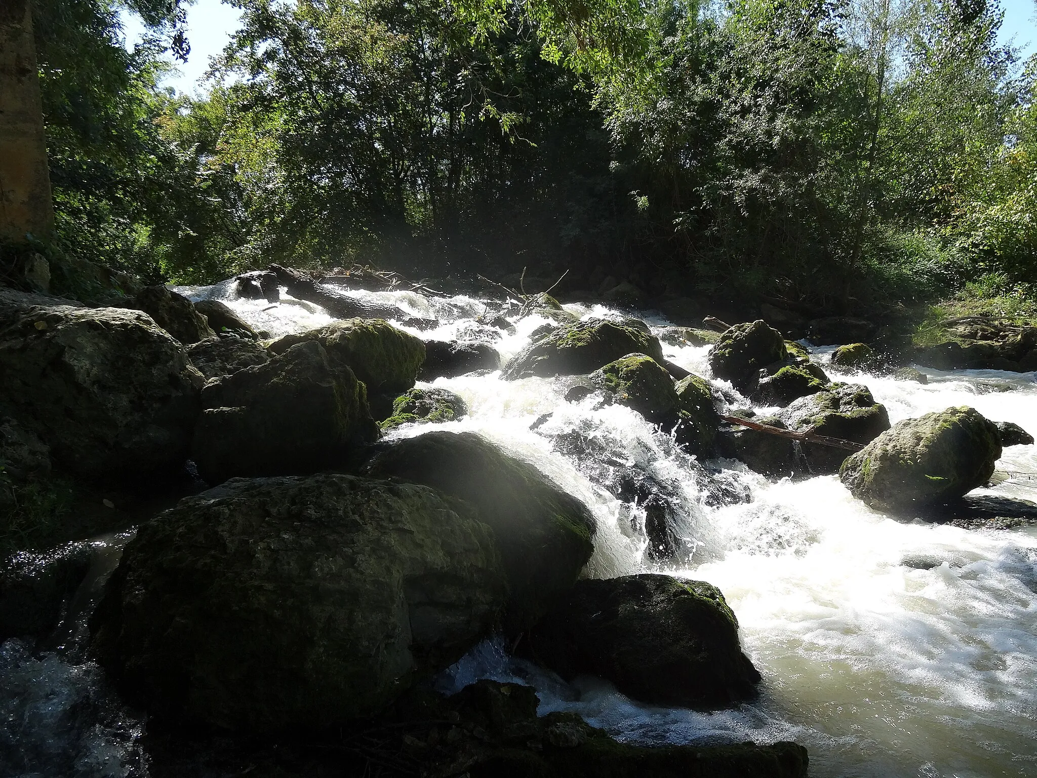 Photo showing: Le Gers à proximité du vieux pont d'Aurenque.