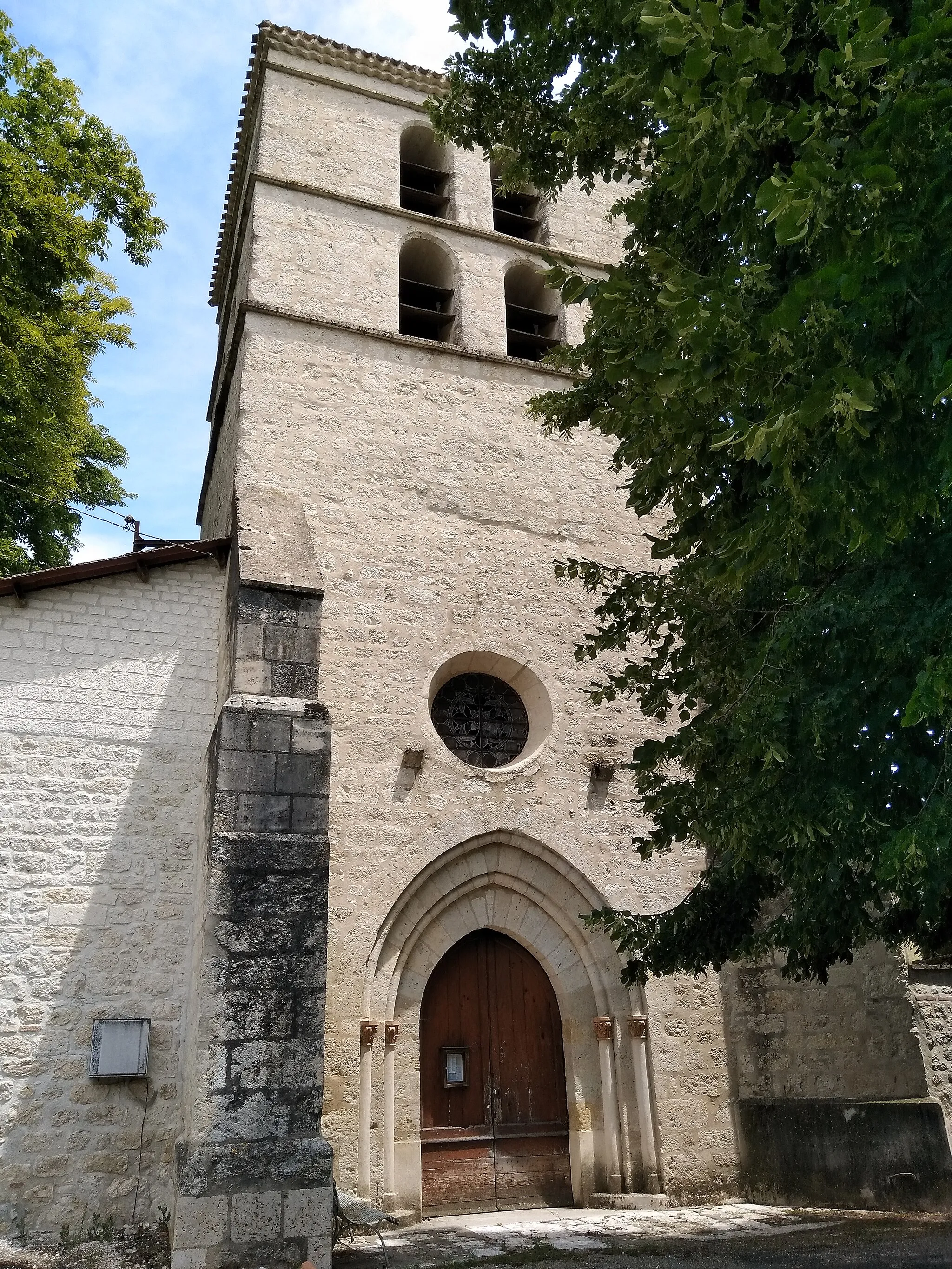 Photo showing: Façade de l'église de Tissac (Cazes-Mondenard, Tarn-et-Garonne, France)