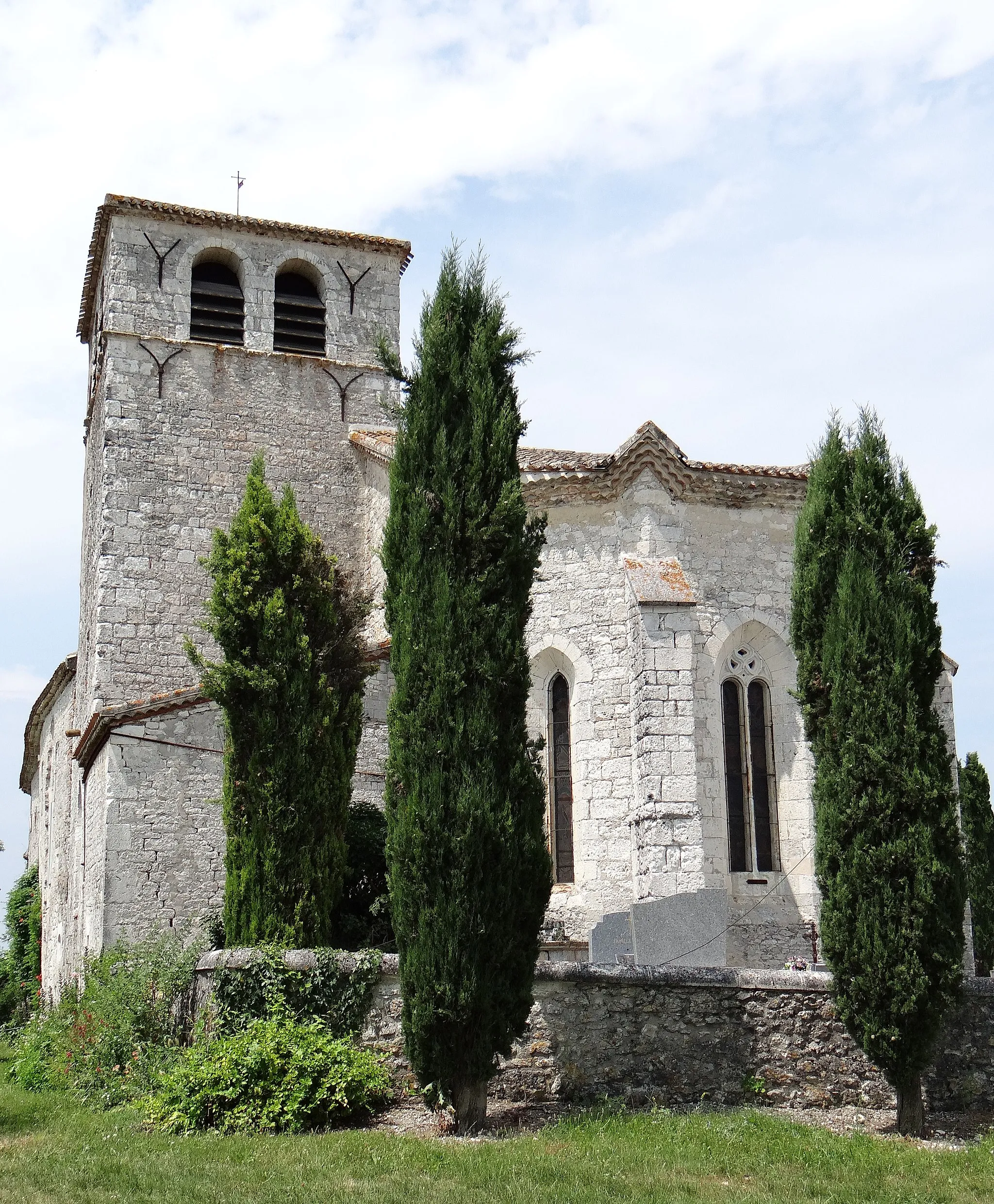 Photo showing: Montaigu-de-Quercy - Église Notre-Dame de Gouts - Chevet