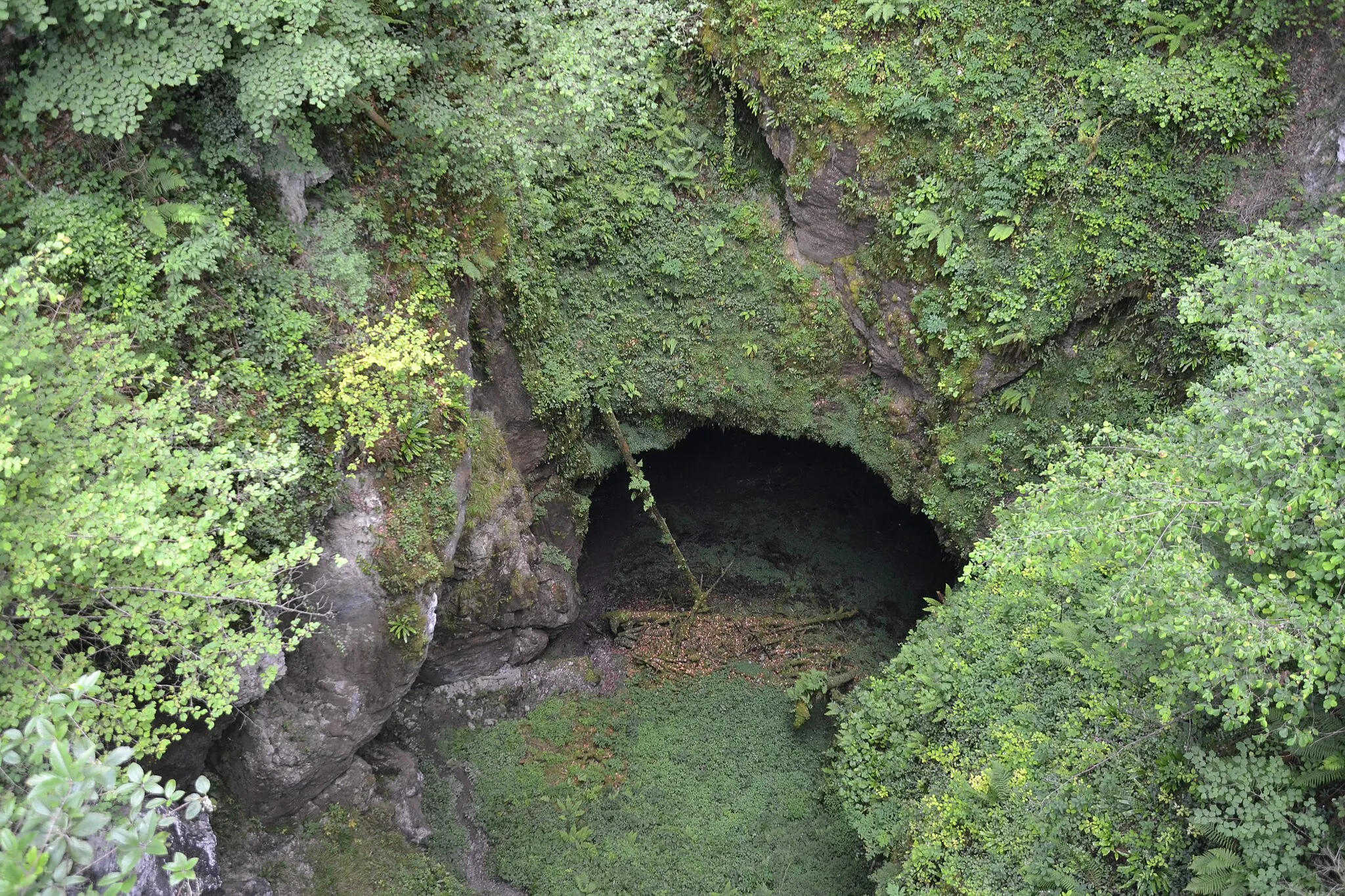 Photo showing: Le trou des Corbeaux (Bélesta, Ariège, France).