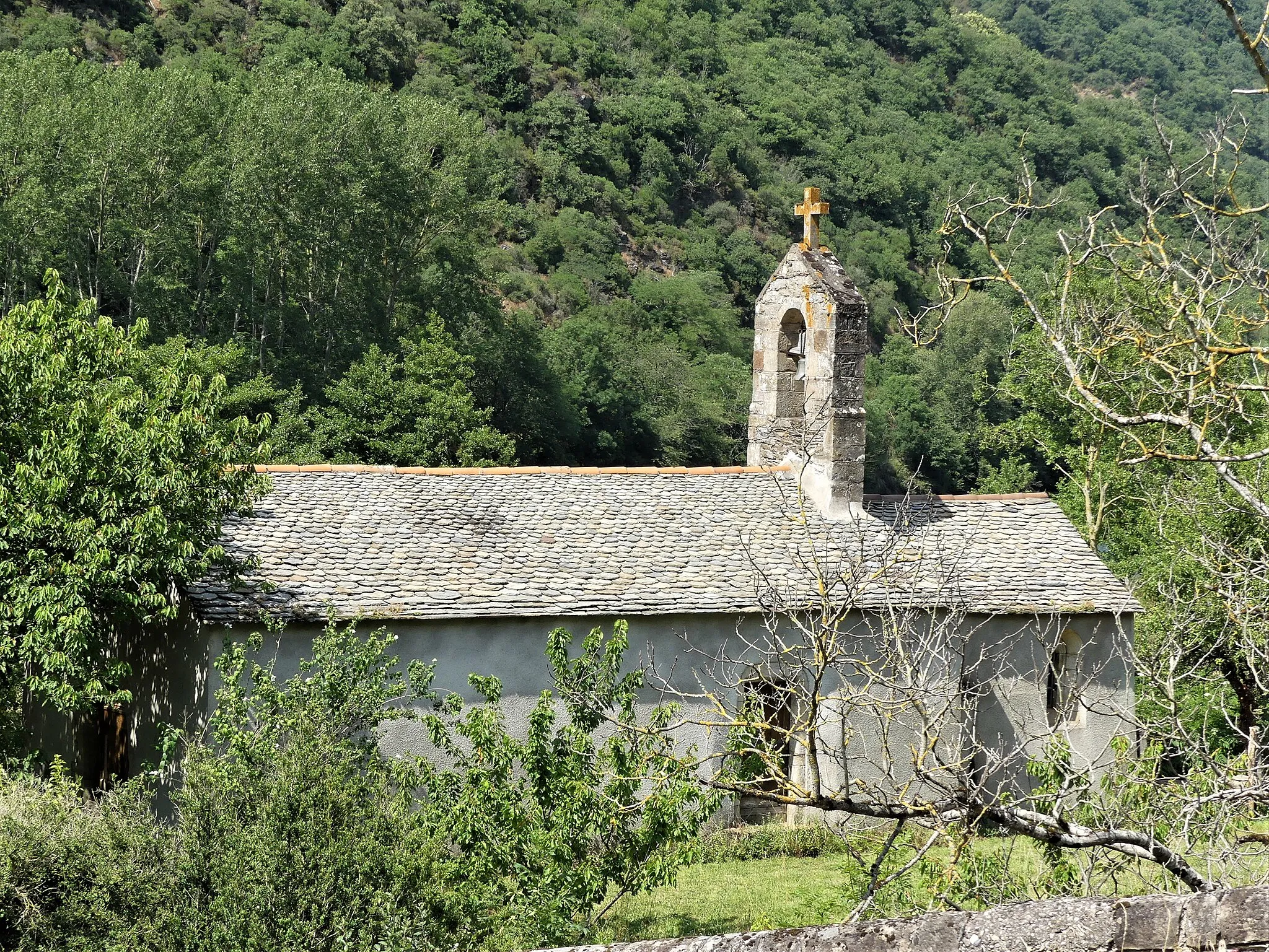 Photo showing: La chapelle de Saint-Dalmazi, Brasc, Aveyron, France.