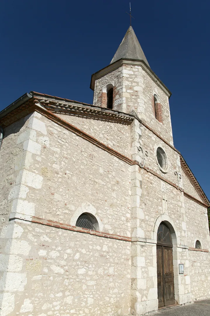 Photo showing: Église paroissiale Sainte-Quitterie d'Escorneboeuf (32) datant du XIXème siècle.