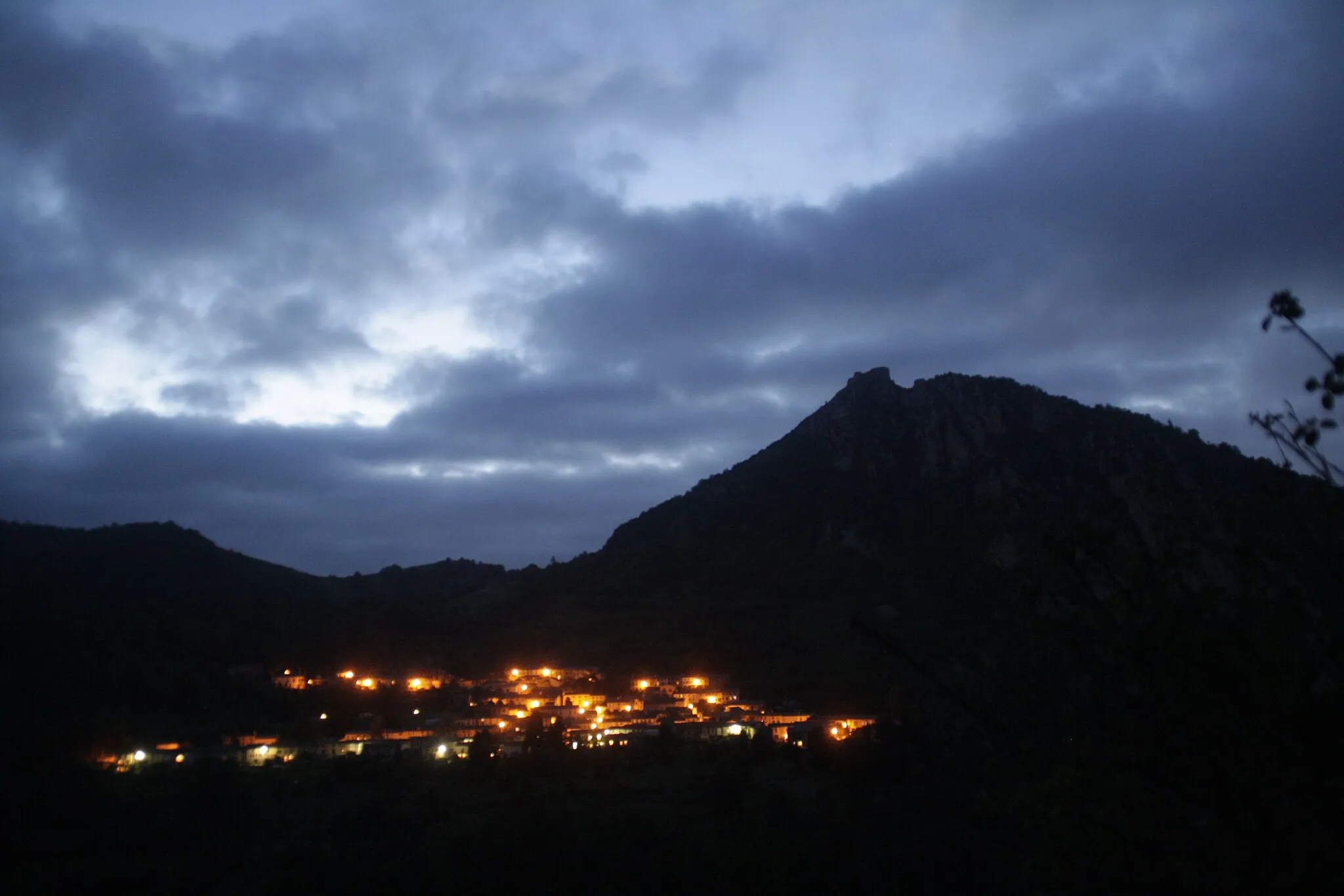 Photo showing: Montsegur and castle, Ariege.