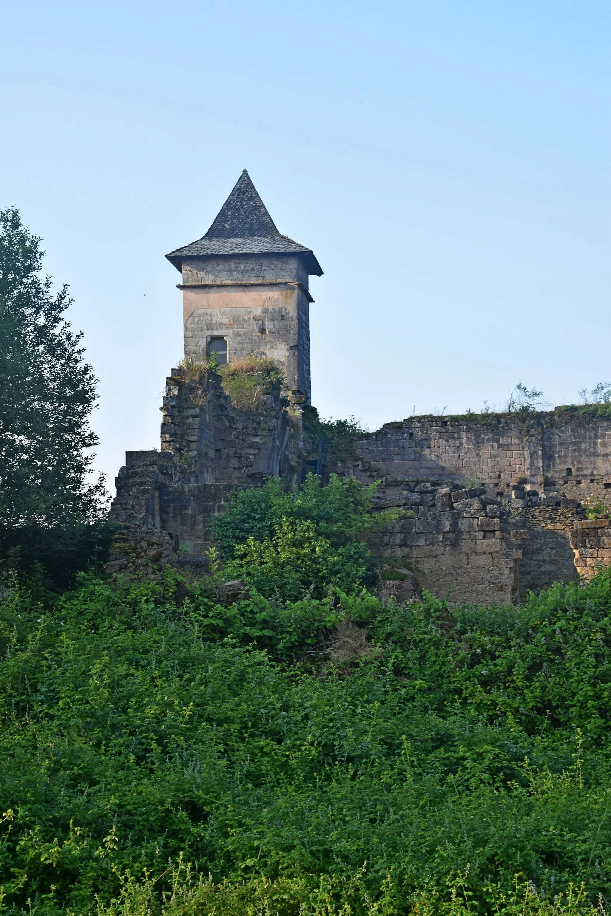 Photo showing: Ruins of the Castle of Pervinquières, commune of Ginals, Tarn-et-Garonne, France
