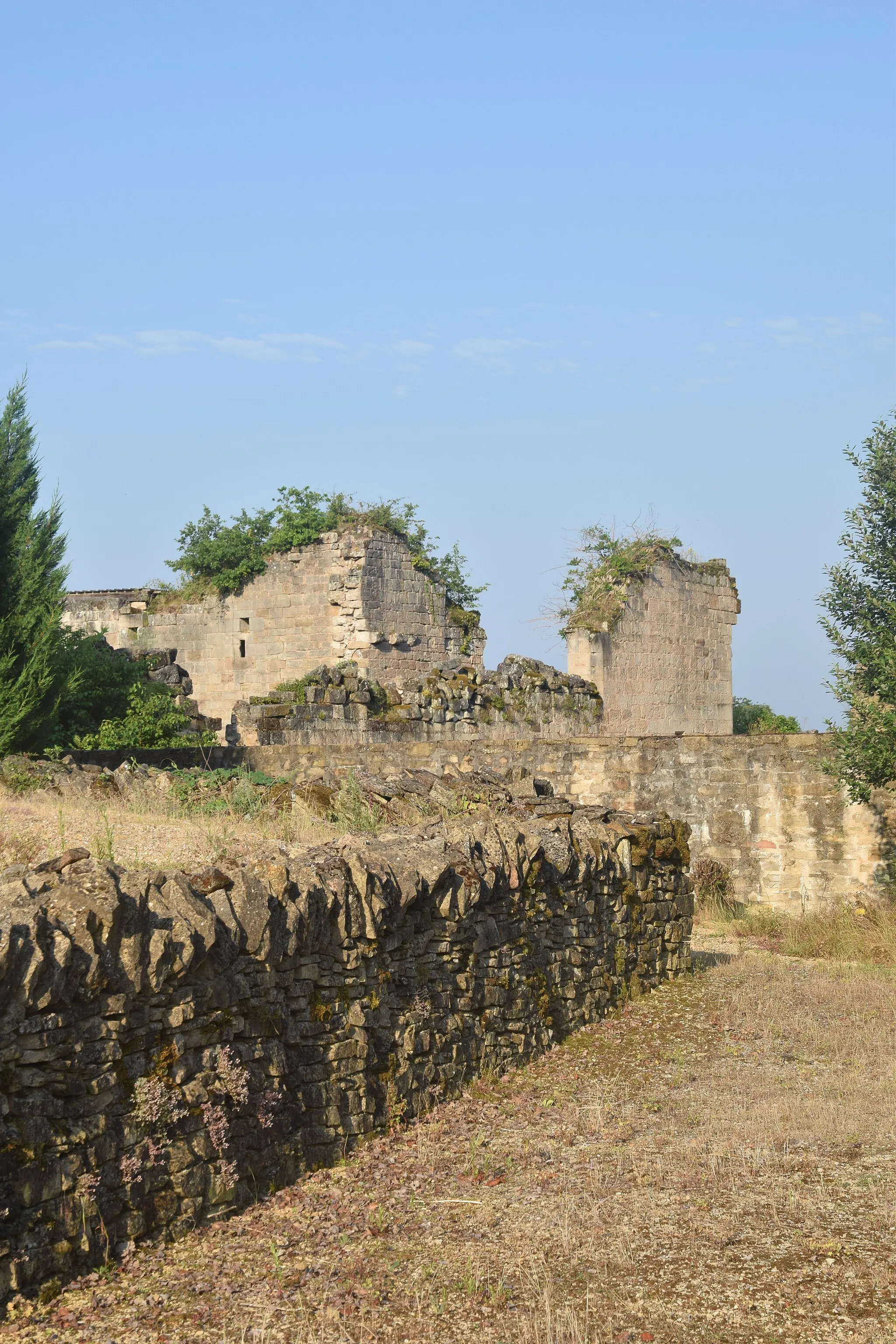 Photo showing: Ruins of the Castle of Pervinquières, commune of Ginals, Tarn-et-Garonne, France