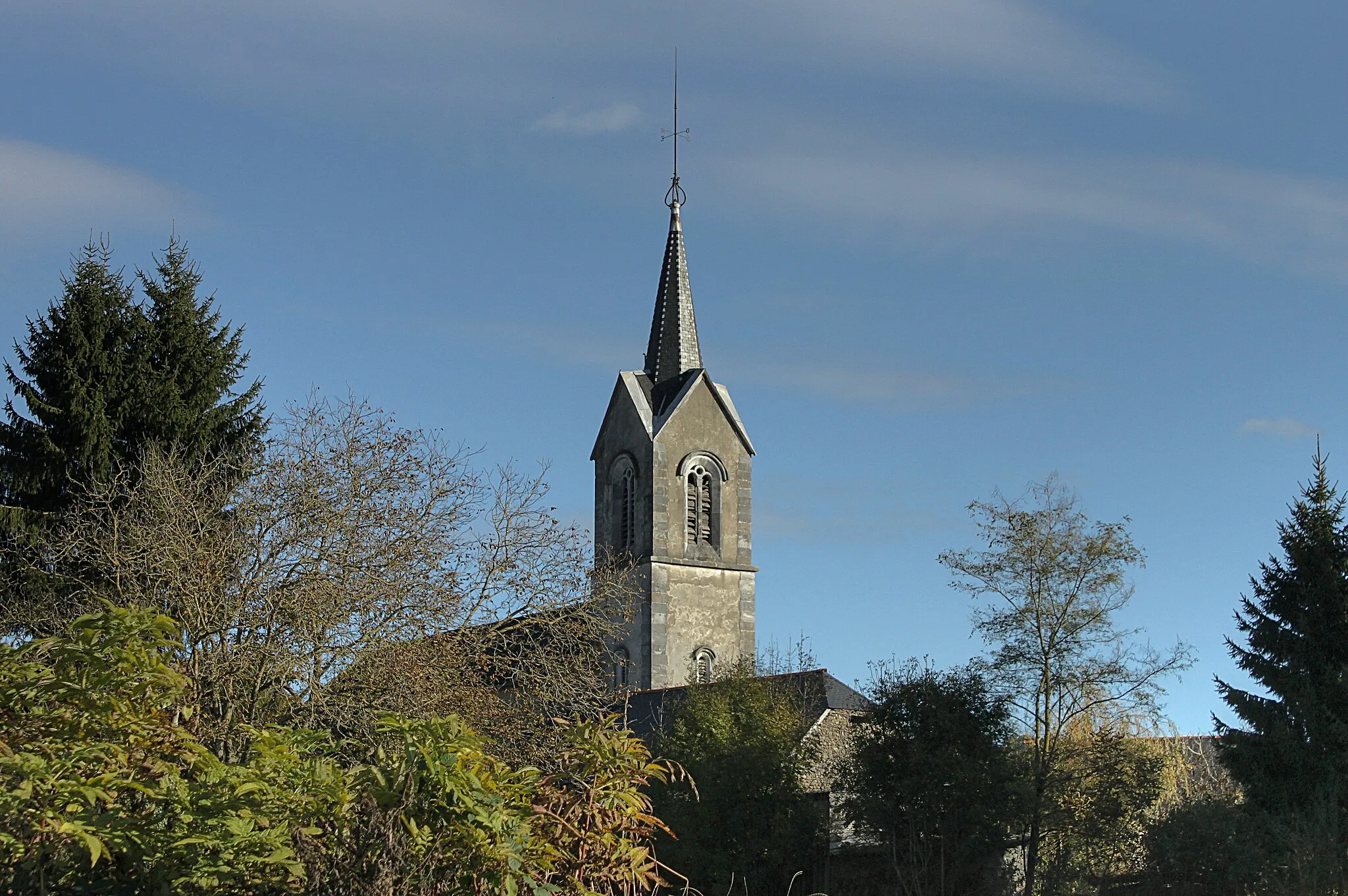 Photo showing: Clocher de l'église Saint-Martin à Barlest (65).