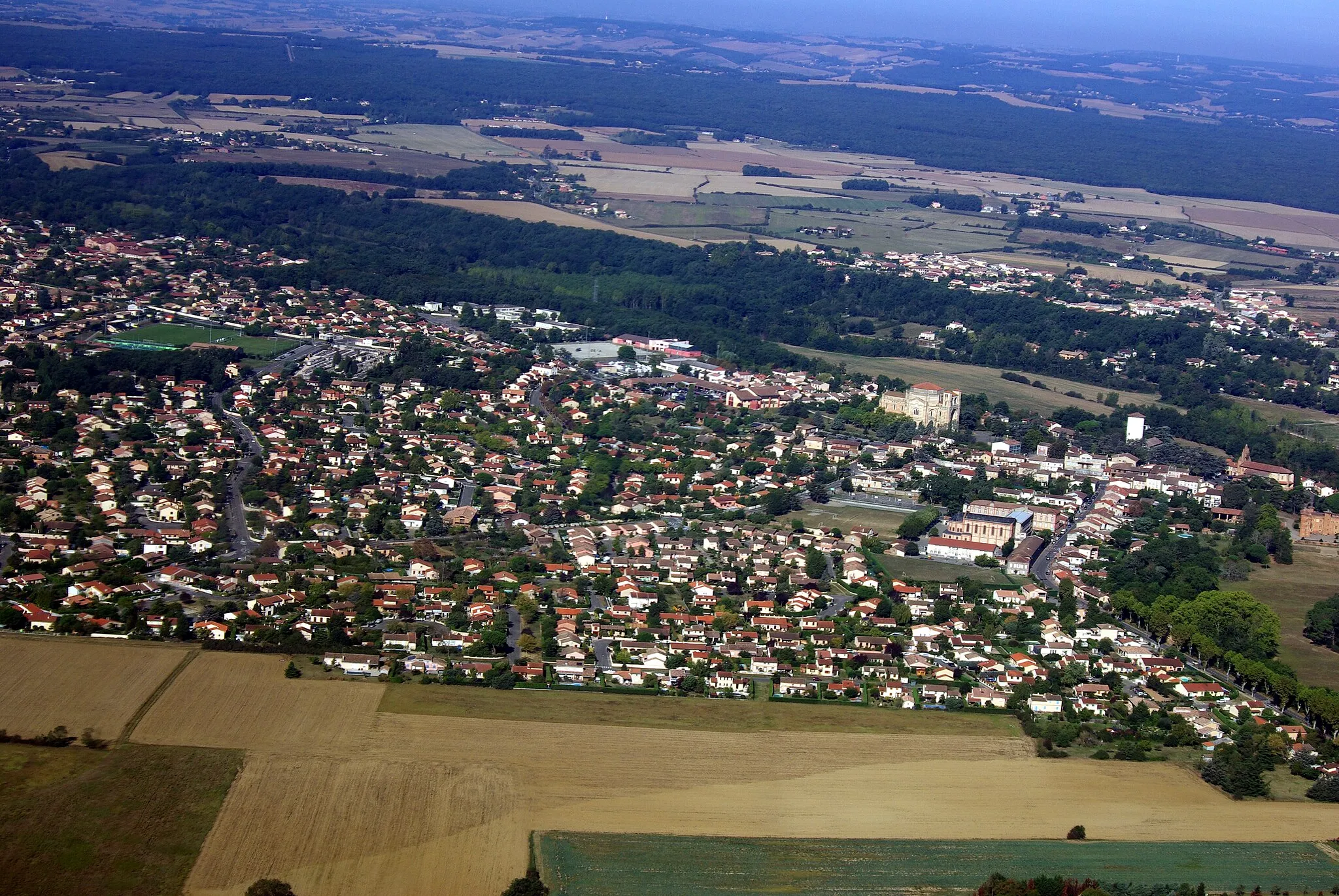 Photo showing: Vue aérienne de Pibrac.