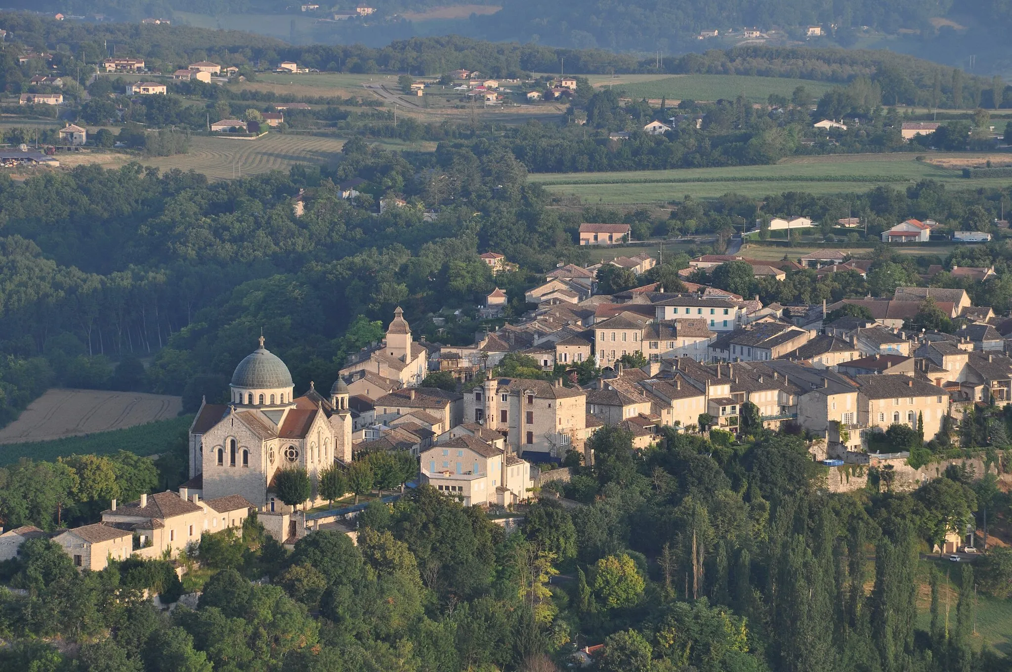 Photo showing: Vue aérienne du village