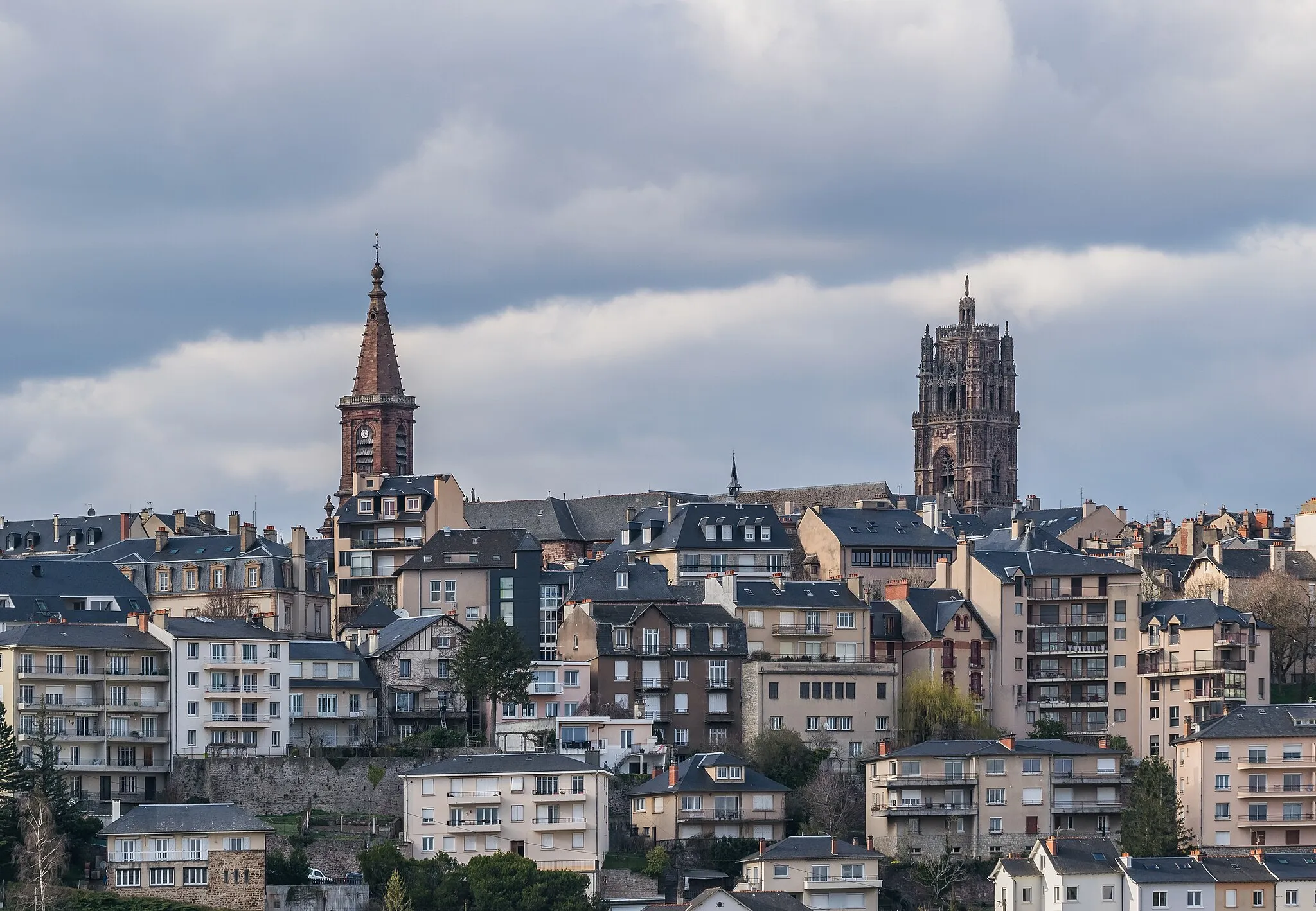 Photo showing: View of Rodez from Le Monastère, Aveyron, France