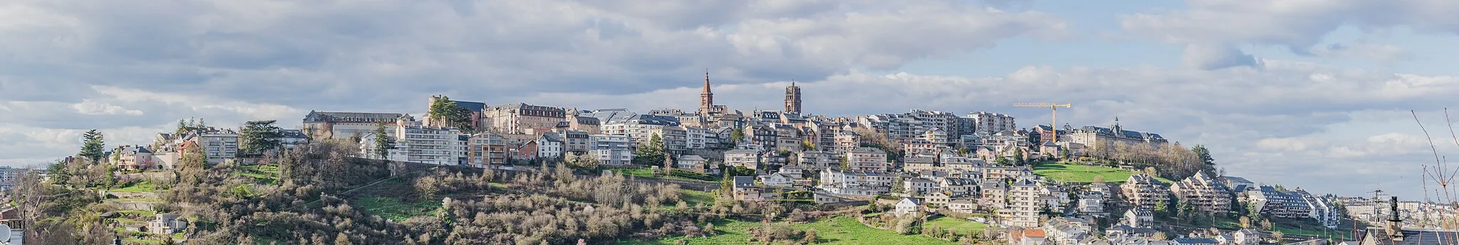 Photo showing: View of Rodez from Le Monastère, Aveyron, France