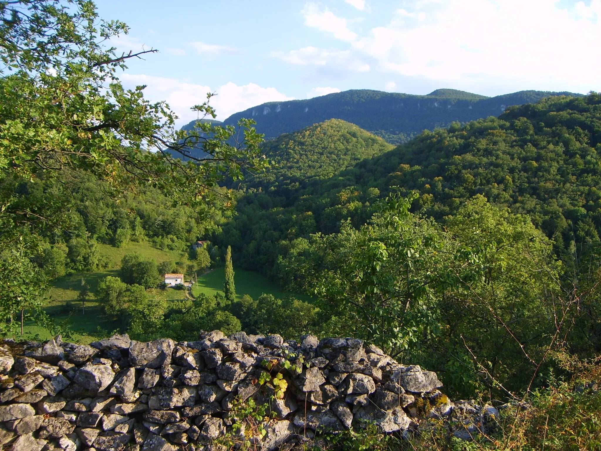 Photo showing: Saint-Girons (Ariège, France) : Parrat vu depuis le Sarrach, en arrière-plan Sourroque