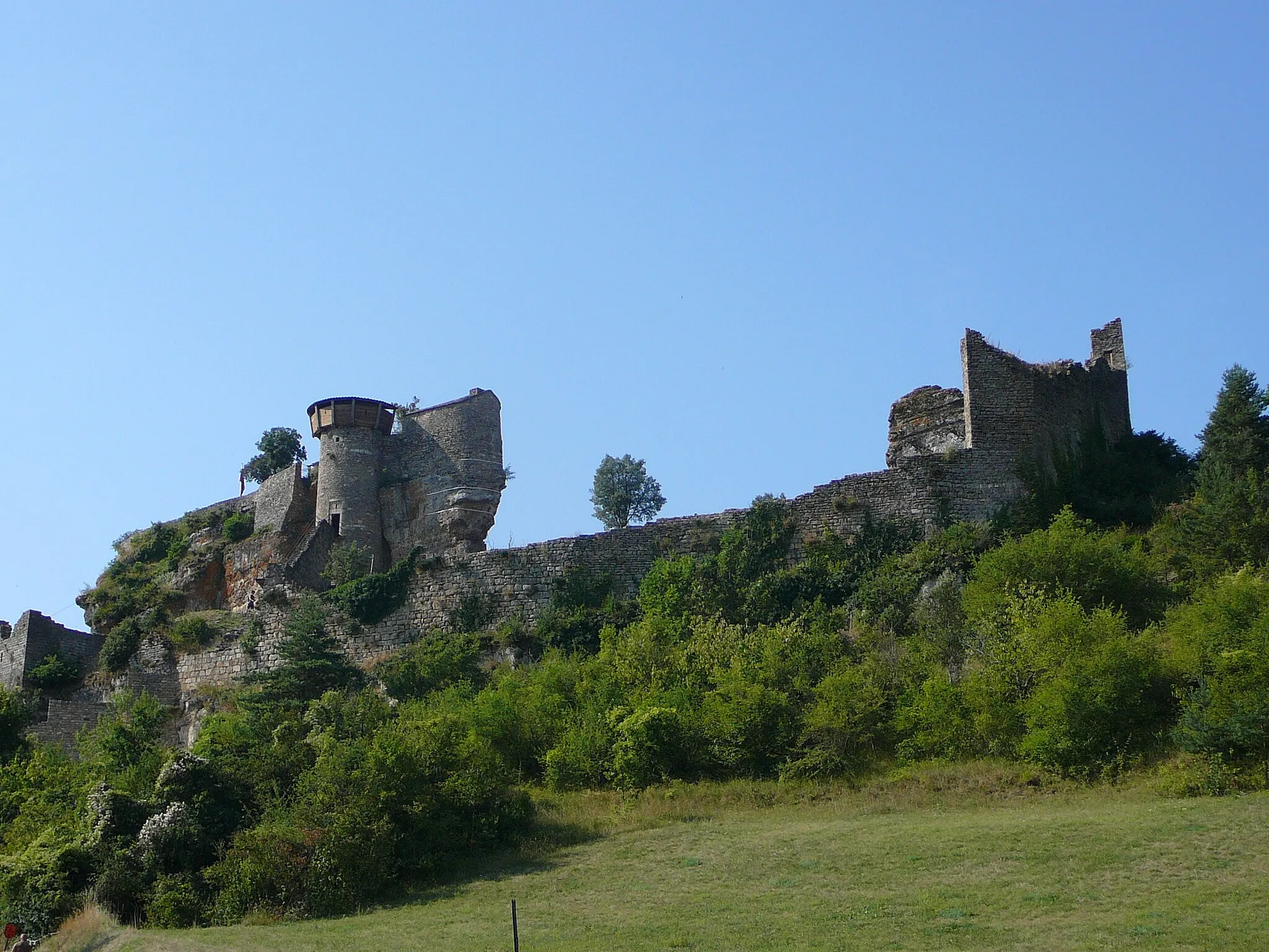 Photo showing: Castel of Peyrelade,France overall view