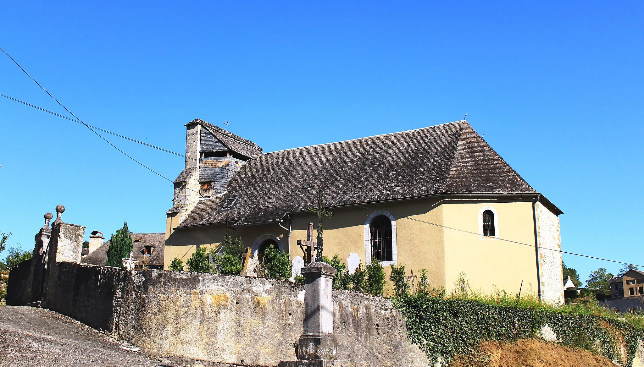 Photo showing: Église de la Nativité-de-la-Sainte-Vierge de Banios (Hautes-Pyrénées)