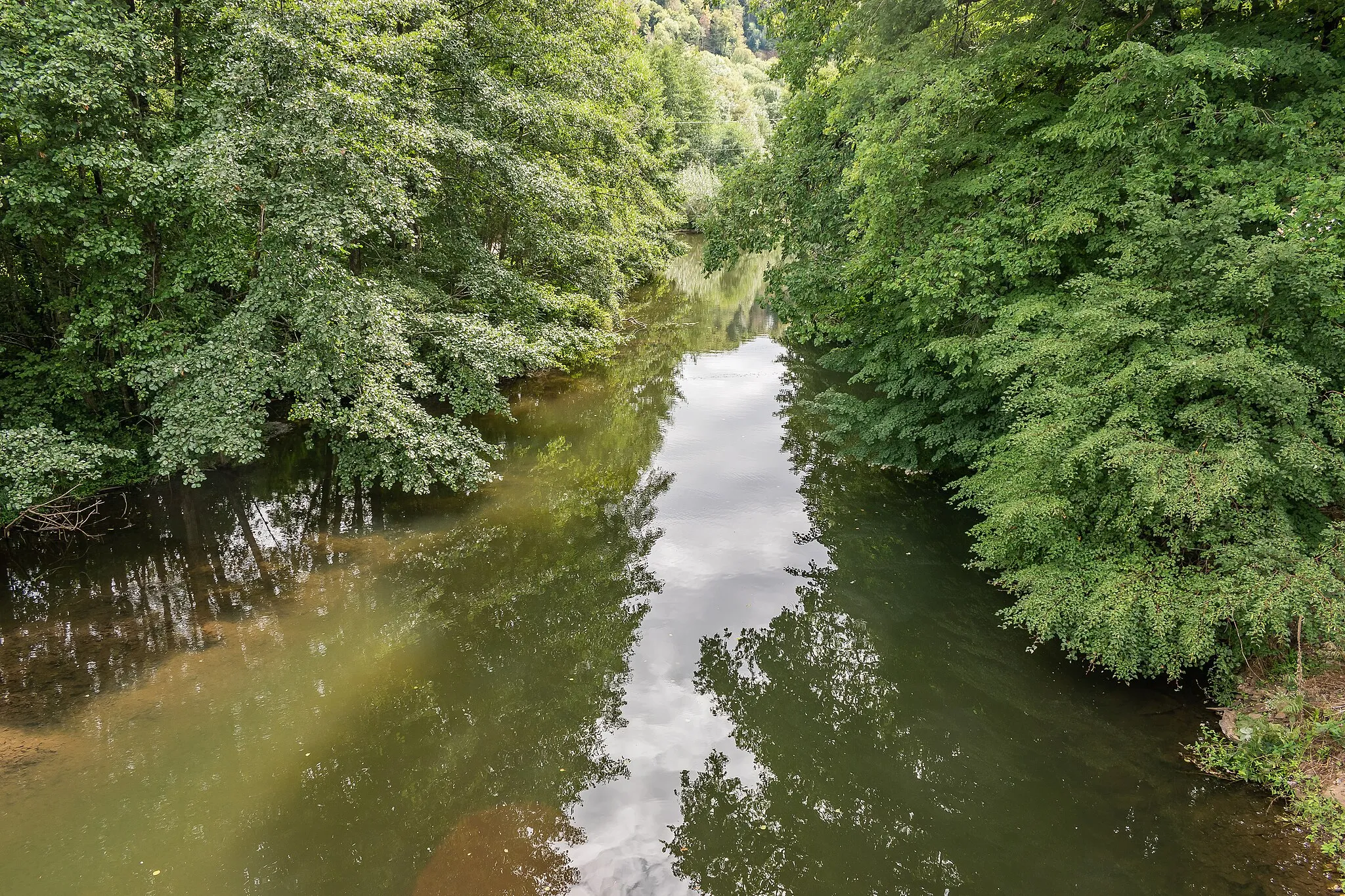 Photo showing: Viaur river in Grandfuel, commune of Comps-la-Grand-Ville, Aveyron, France