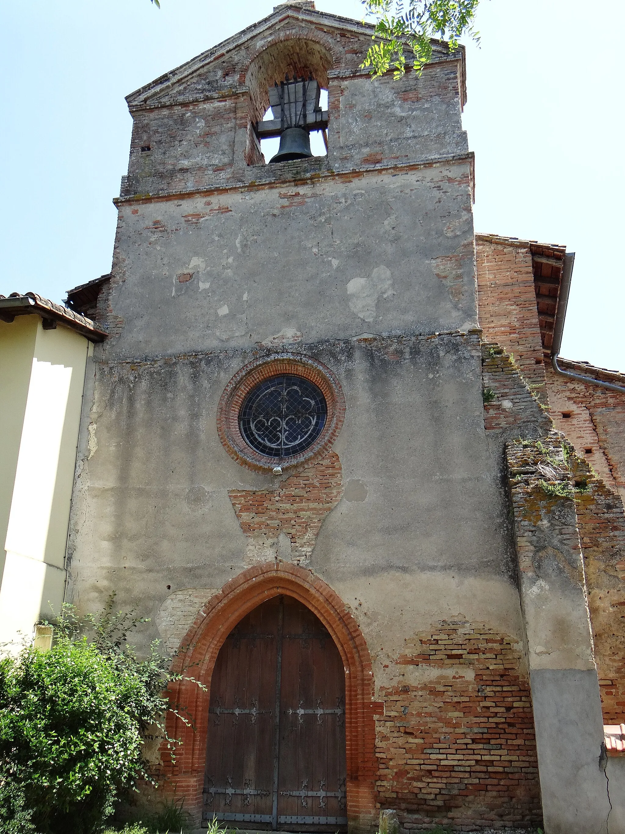 Photo showing: Piquecos - Église Saint-Félix - Façade et clocher