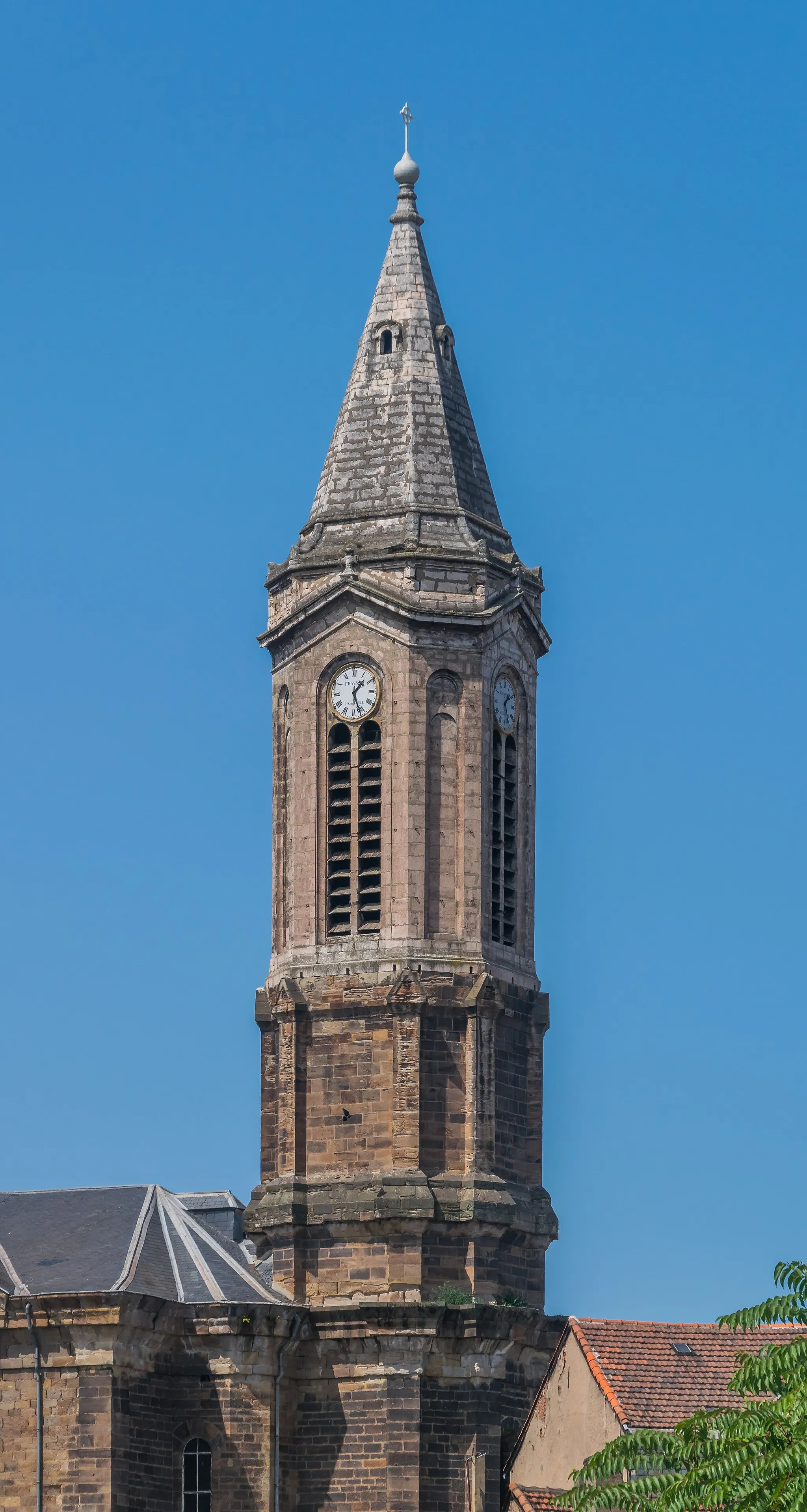 Photo showing: Bell towers of the Our Lady Church of Decazeville, Aveyron, France