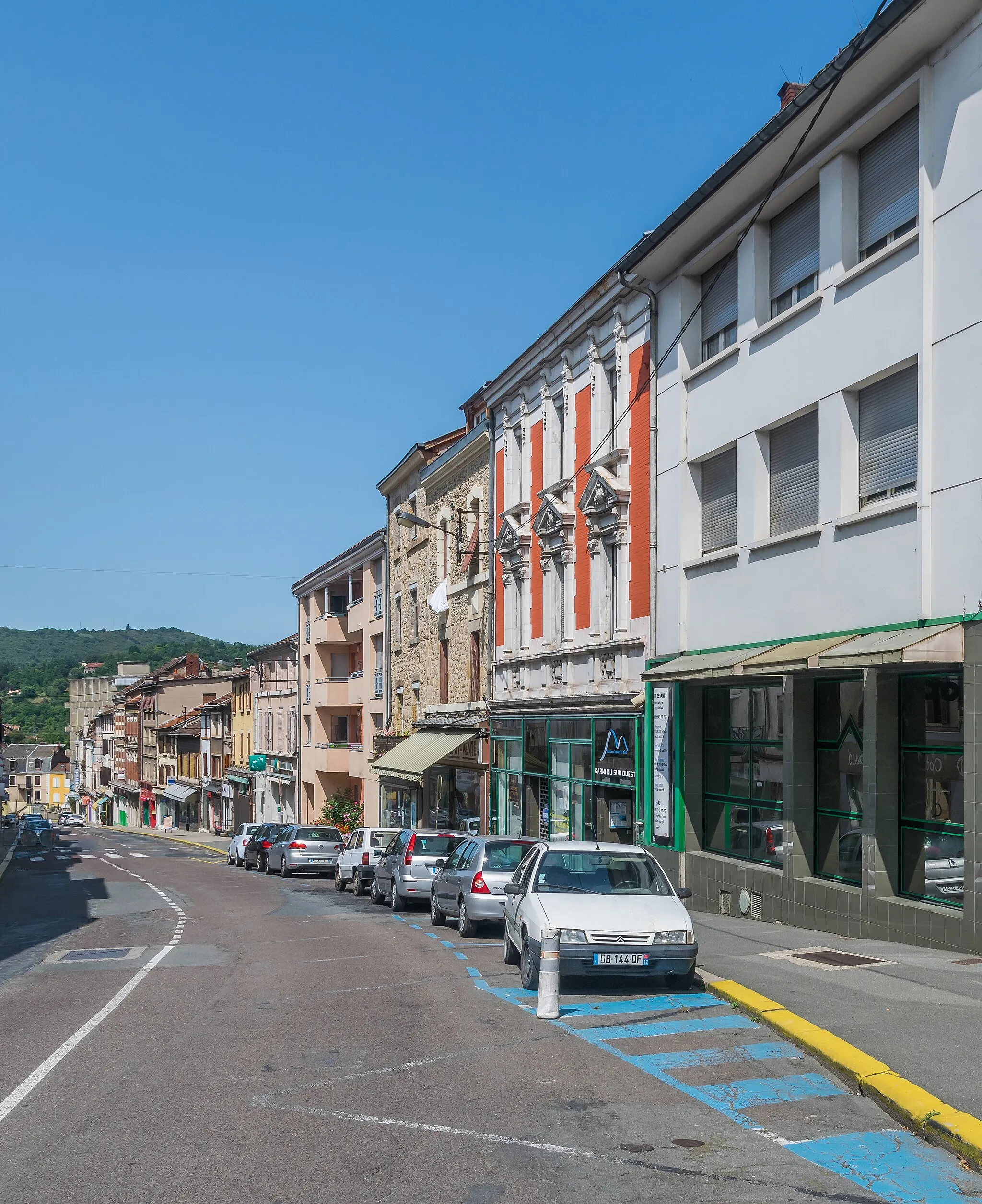 Photo showing: Rue Cayrade in Decazeville, Aveyron, France