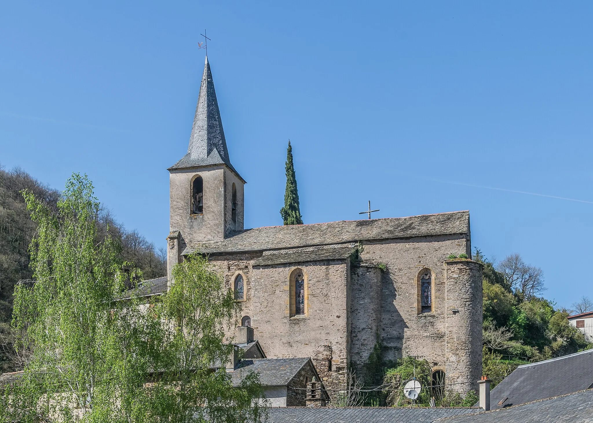 Photo showing: Church in Lincou, commune of Réquista, Aveyron, France