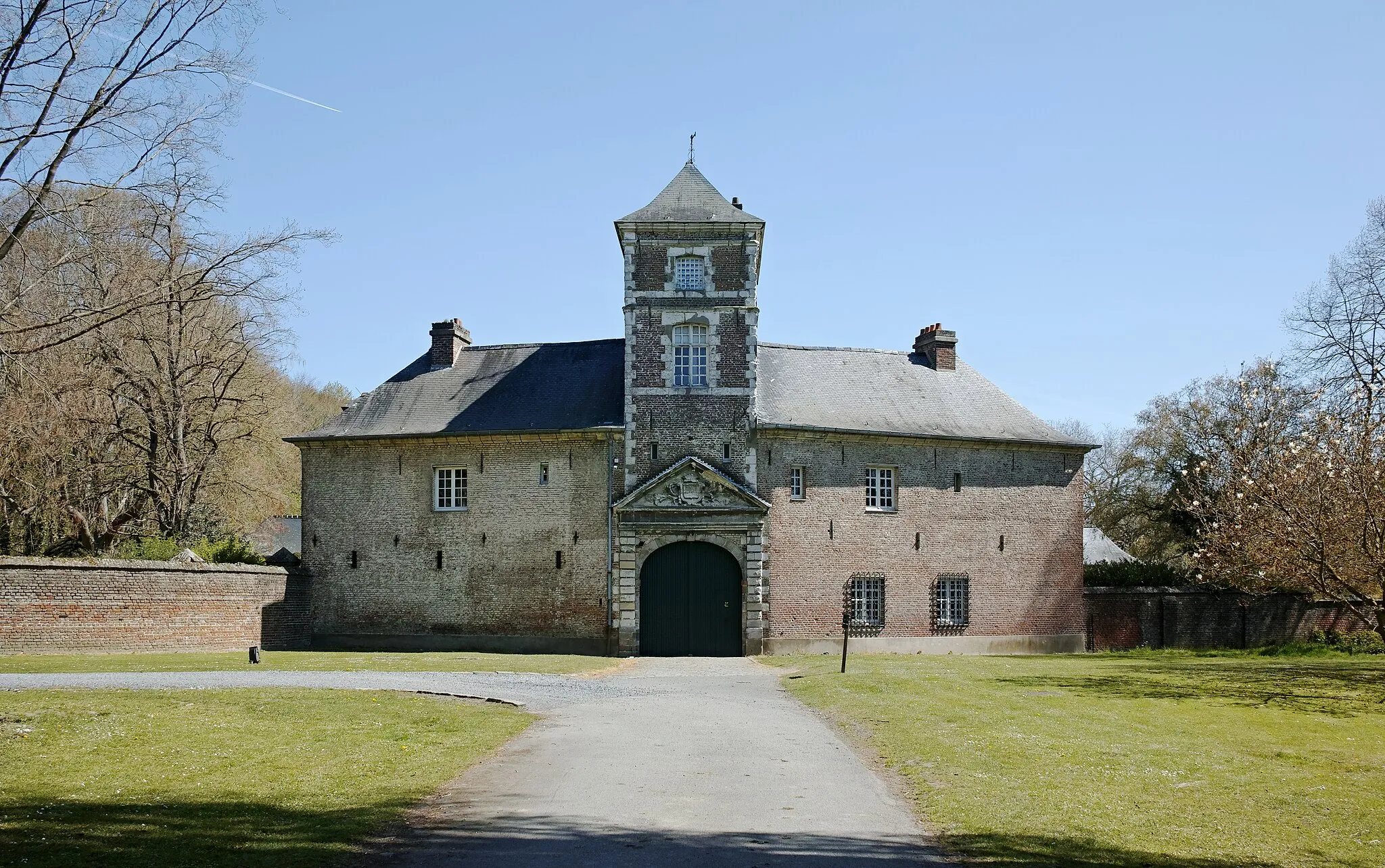 Photo showing: Concierge and dovecote of the Château du Vert Bois, in Bondues.