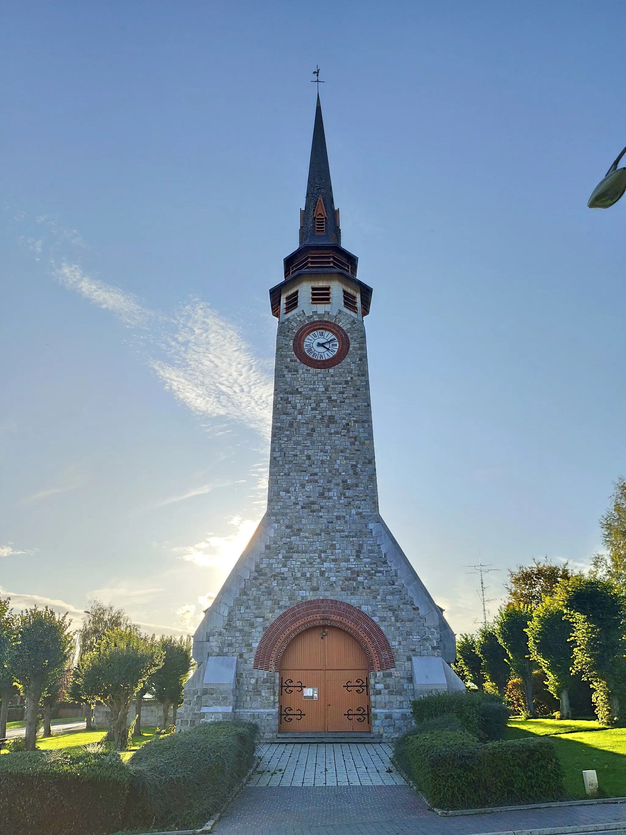 Photo showing: Boiry-Sainte-Rictrude : Façade de l'église Sainte-Rictrude