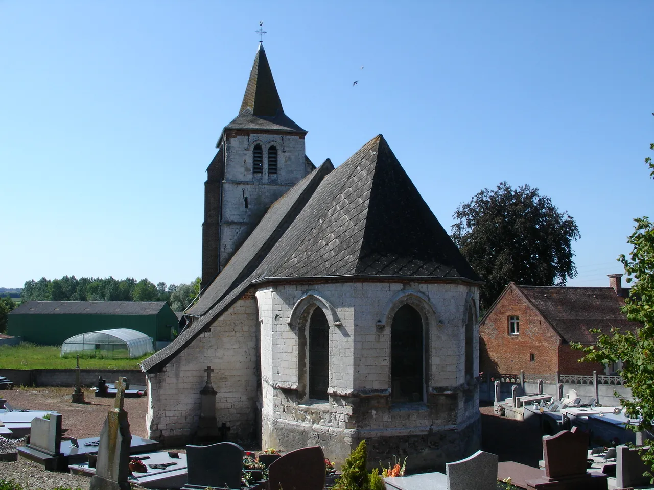 Photo showing: Église d'Hézecques