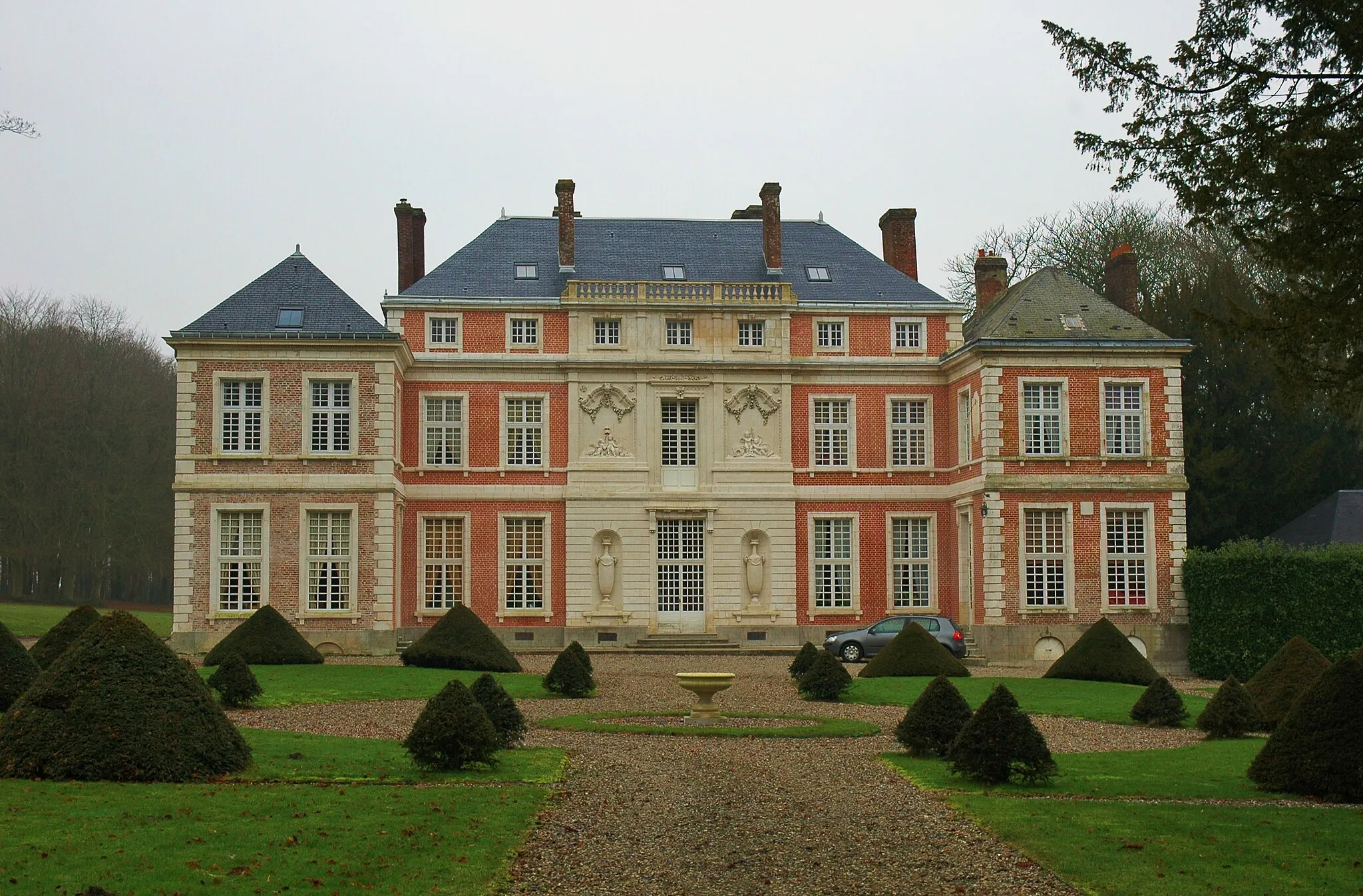 Photo showing: Brailly-Cornehotte, Somme, Fr, château, façade avant.