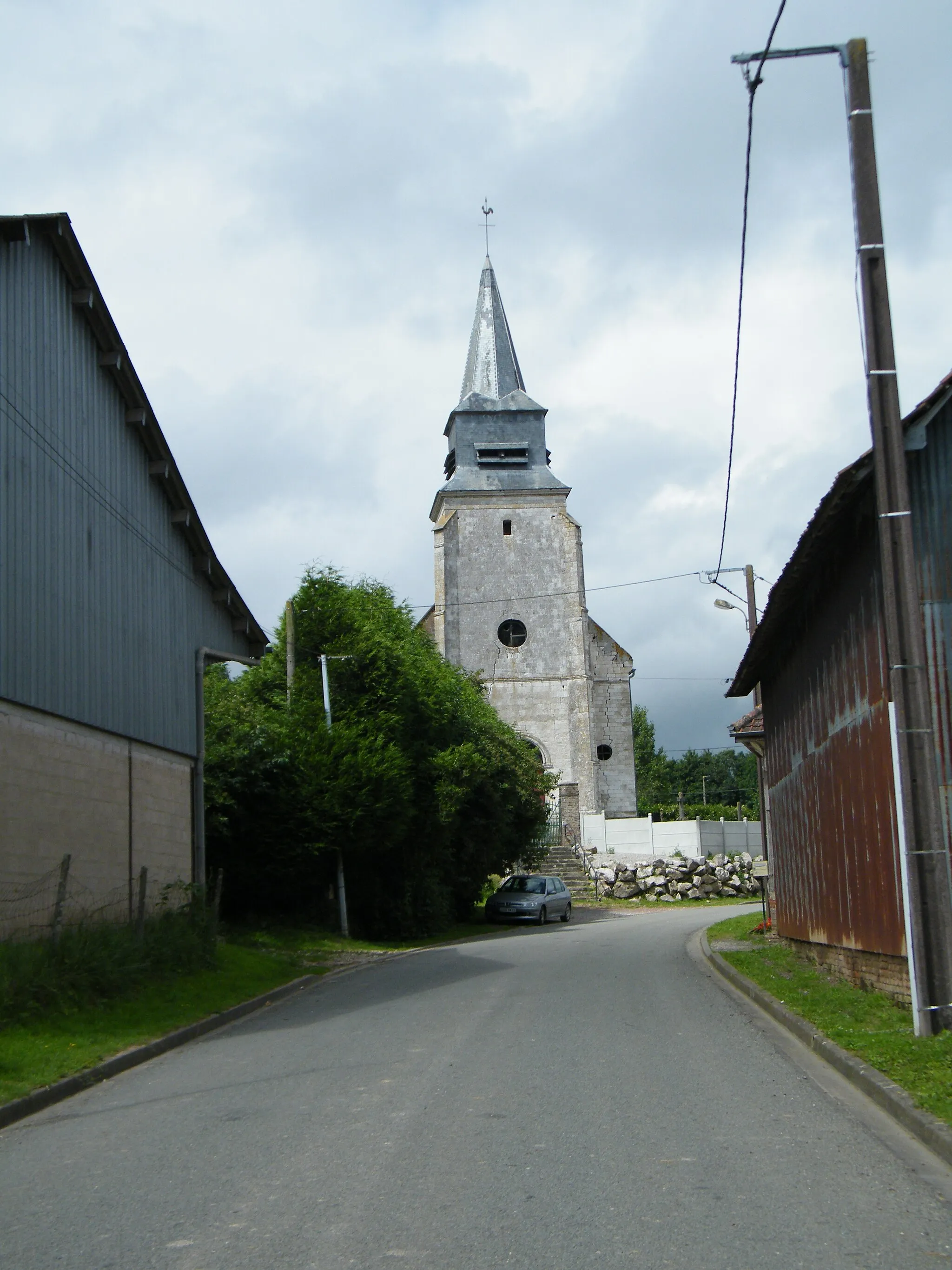 Photo showing: Vue du clocher, église Saint-Pierre.