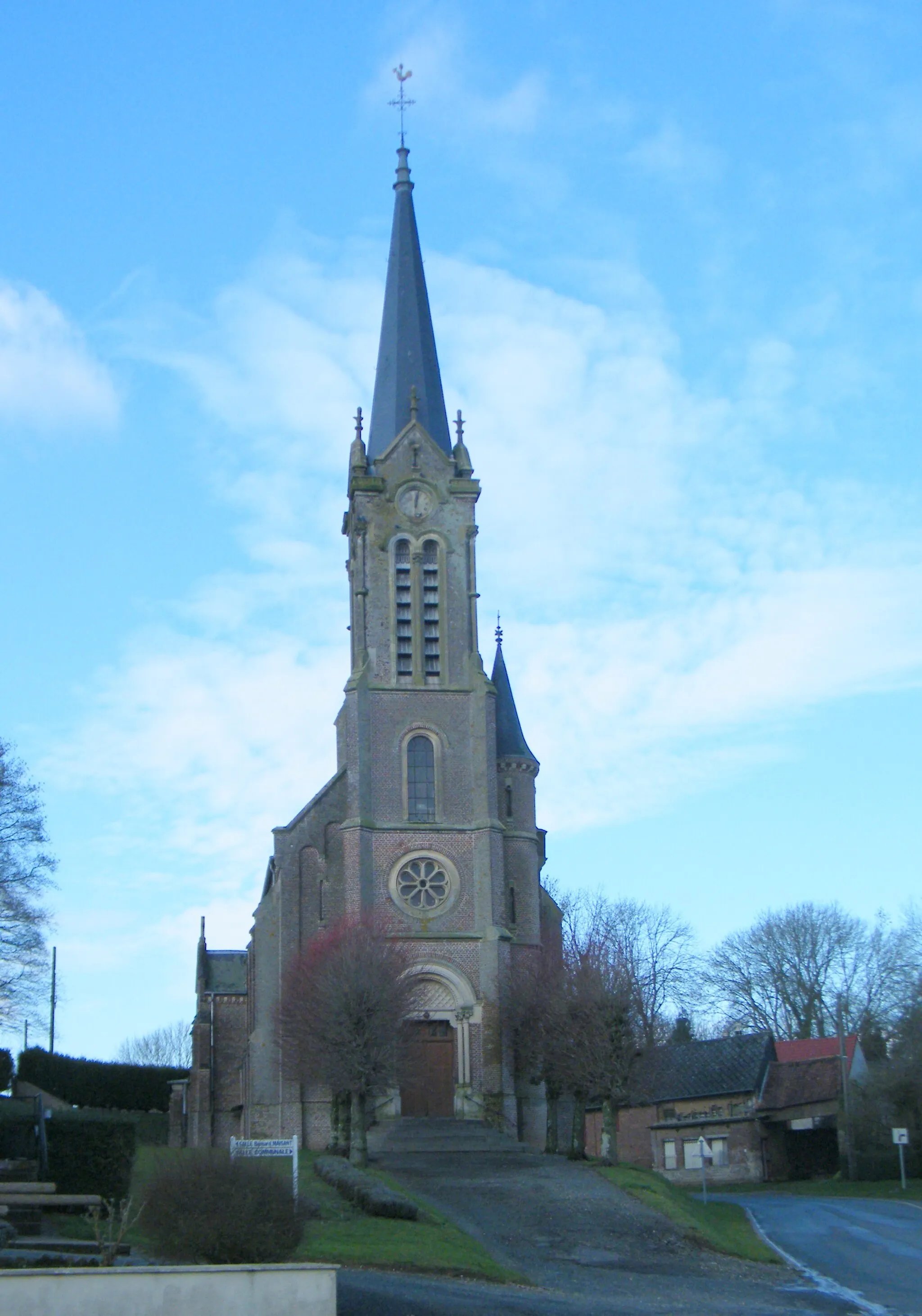 Photo showing: L'église de Cramont, Somme, France.