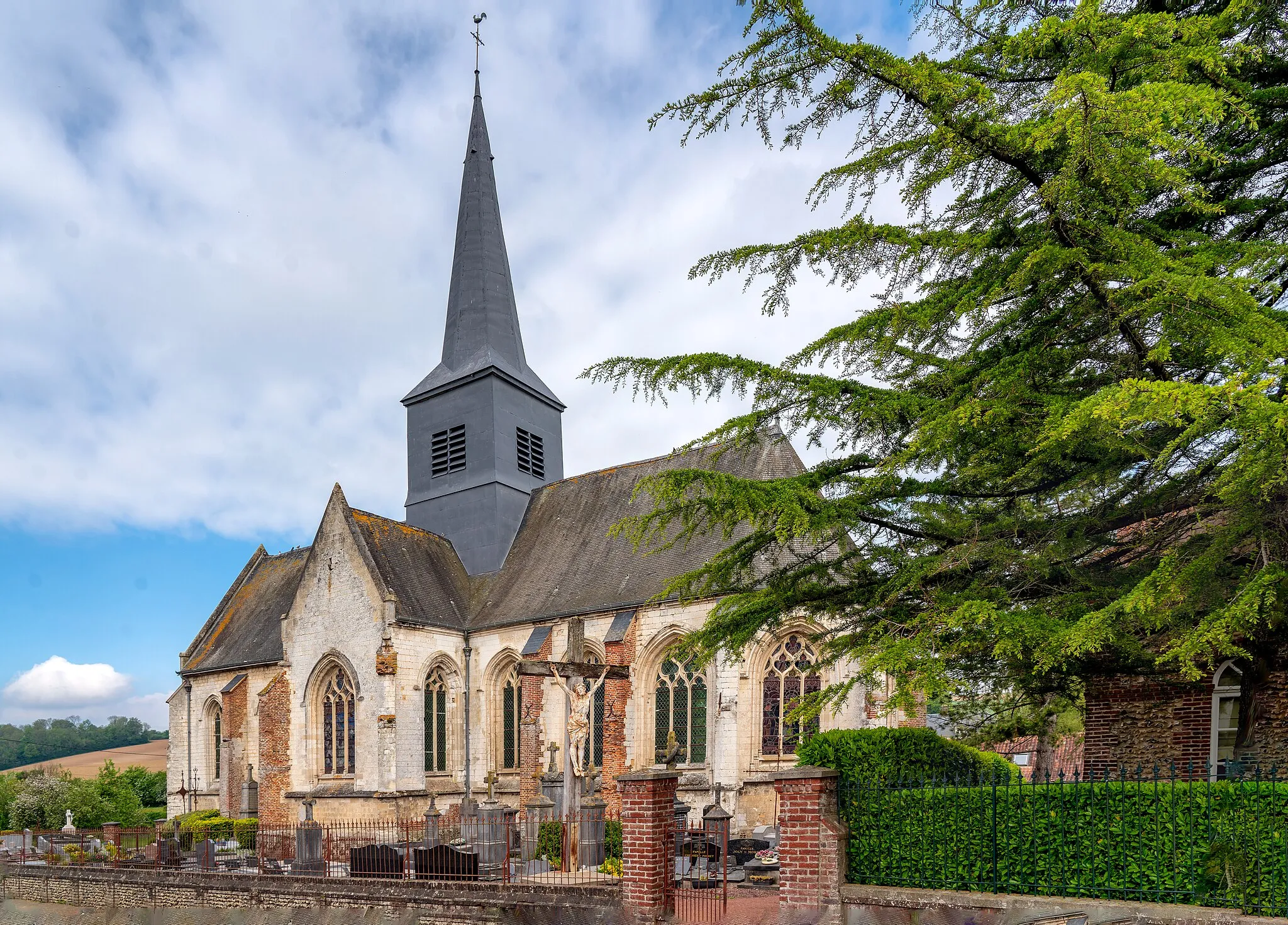 Photo showing: Église Saint-Gilles du 15°et 16° siècle à Clenleu est classée aux MH.