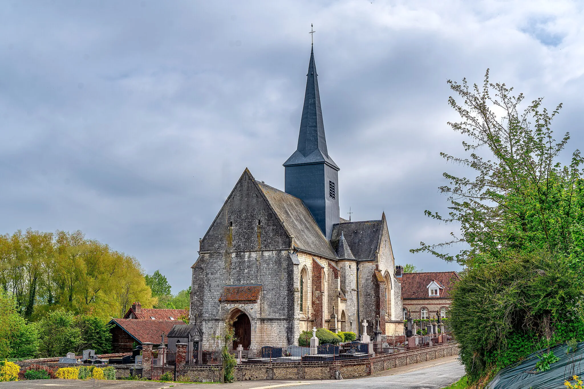 Photo showing: Église Saint-Gilles du 15°et 16° siècle à Clenleu est classée aux MH.