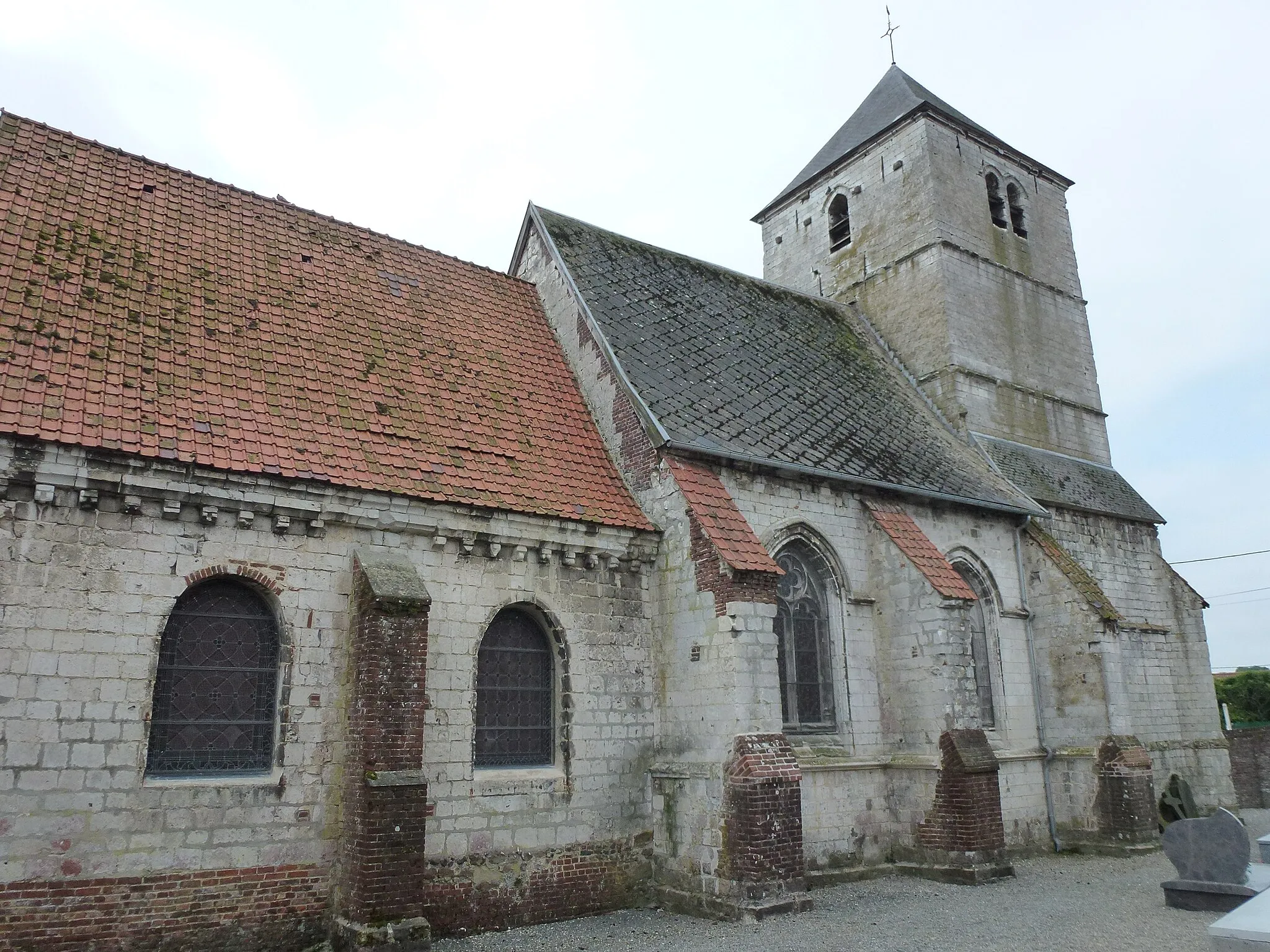 Photo showing: Nédon (Pas-de-Calais) église Saint-Eloi
