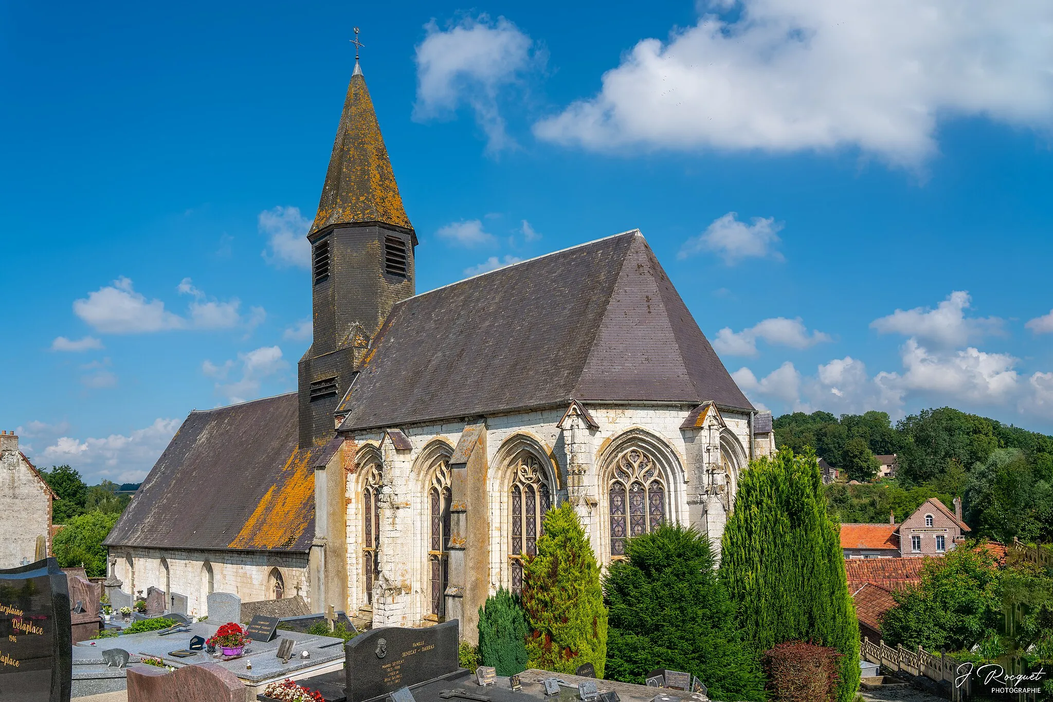 Photo showing: L'église Saint-Martin de Preures vue vers le sud-est