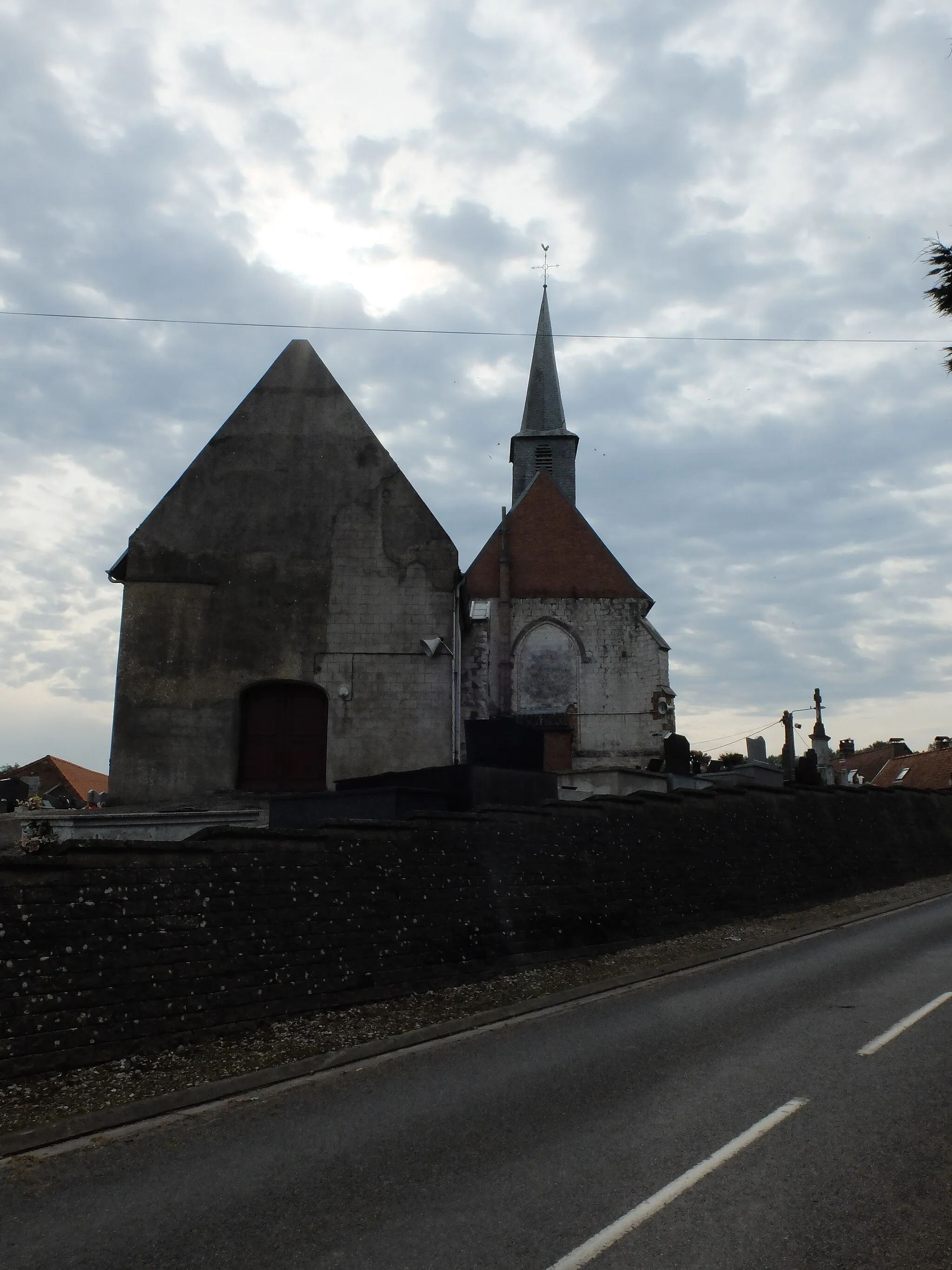 Photo showing: Vue de l'église Saint-Martin de Verchocq.