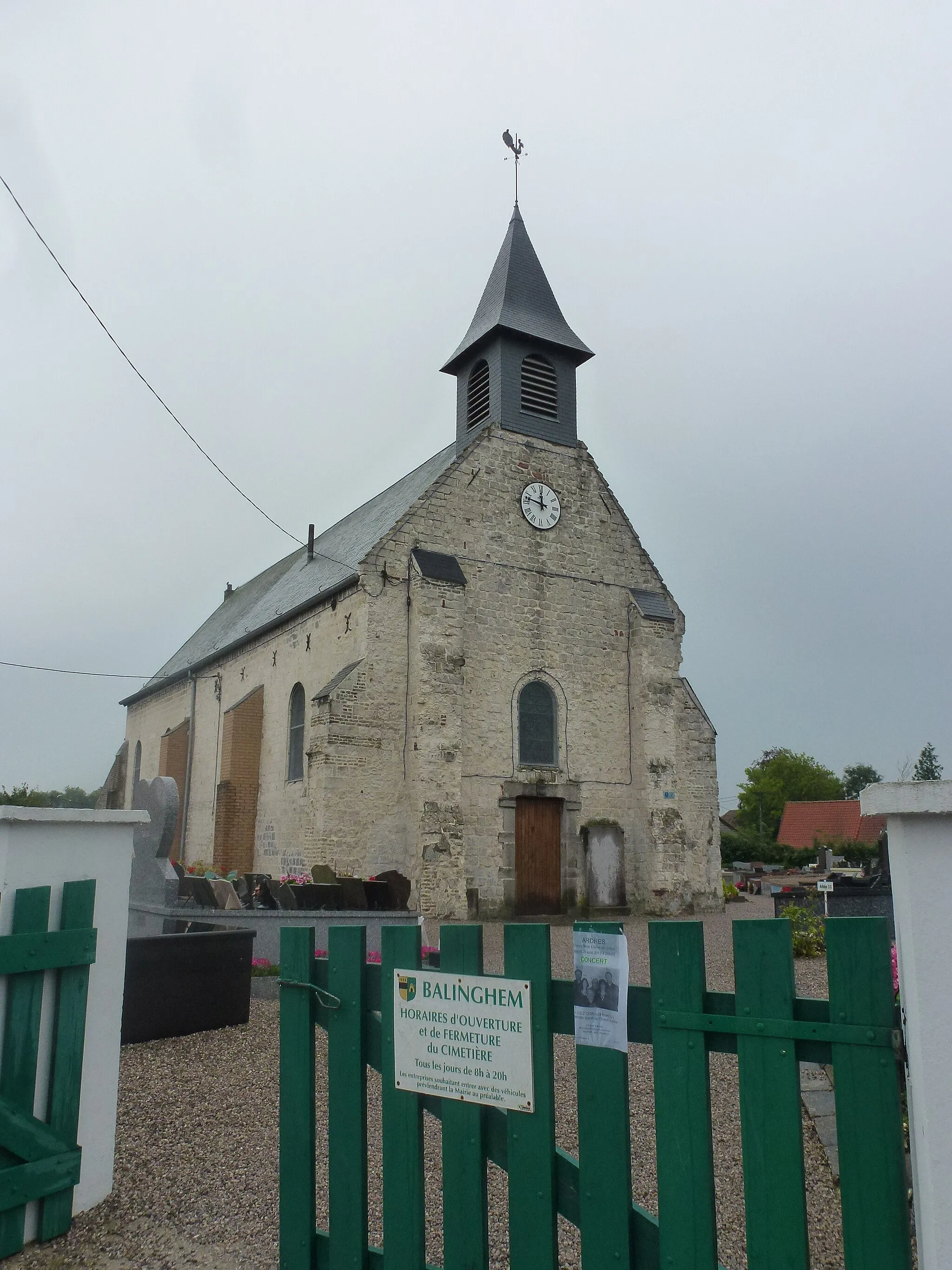 Photo showing: Balinghem (Pas-de-Calais) église Notre-Dame de la Nativité