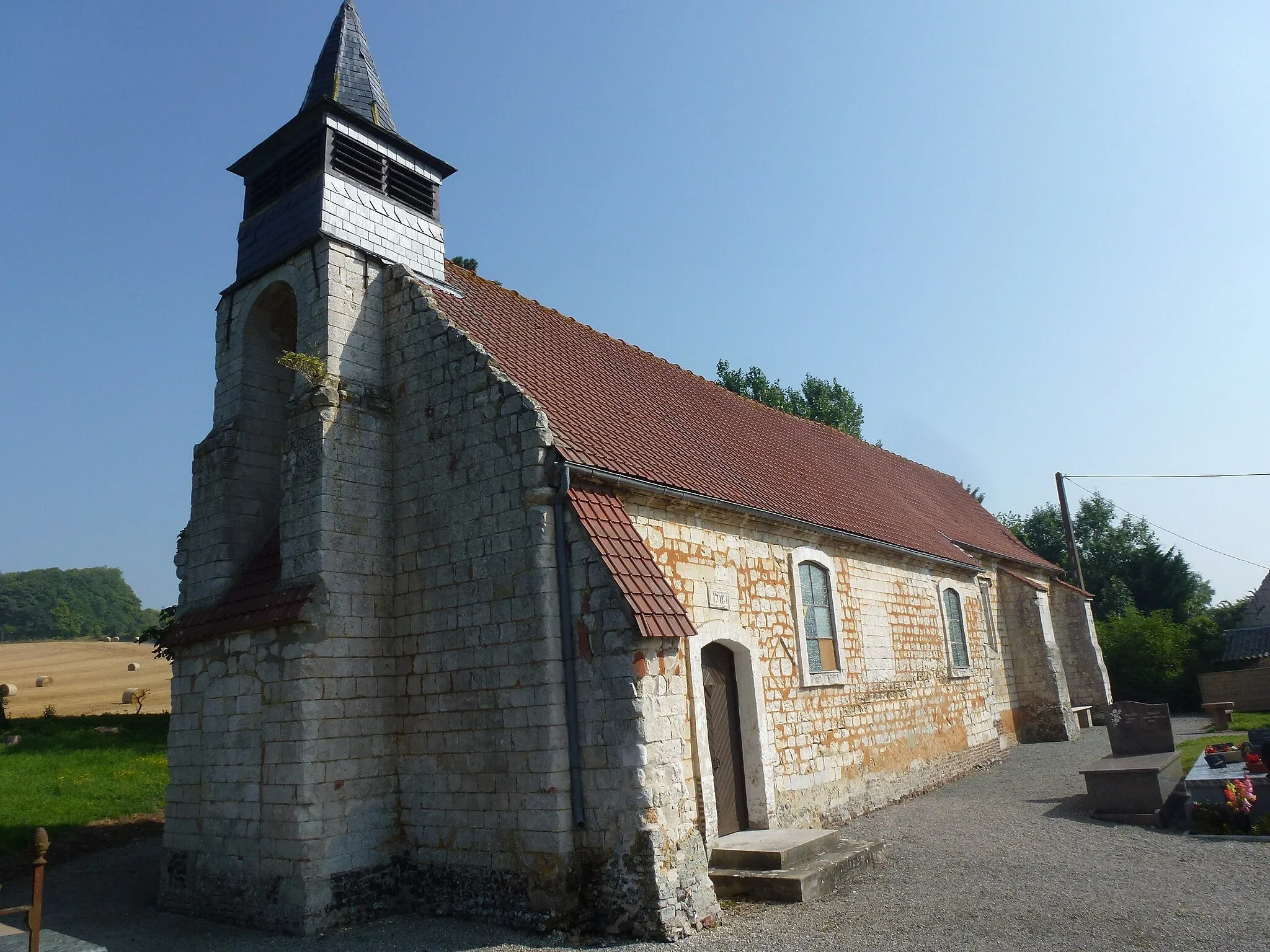 Photo showing: Tournehem-sur-la-Hem (Pas-de-Calais) église de Guémy