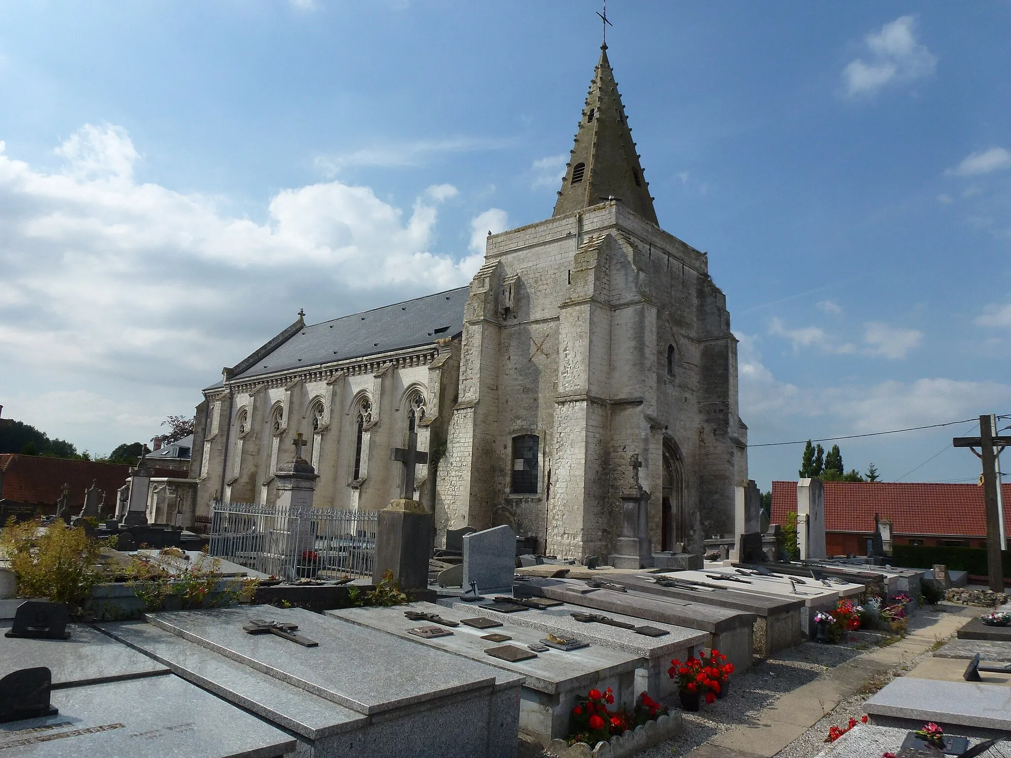 Photo showing: Nordausques (Pas-de-Calais) église Saint-Martin