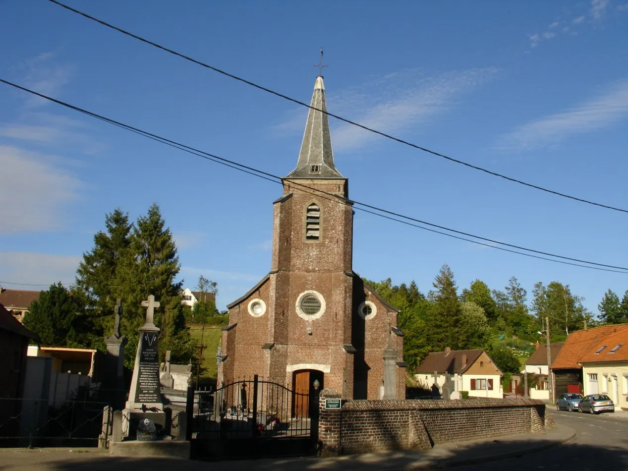 Photo showing: Église de Vaudringhem