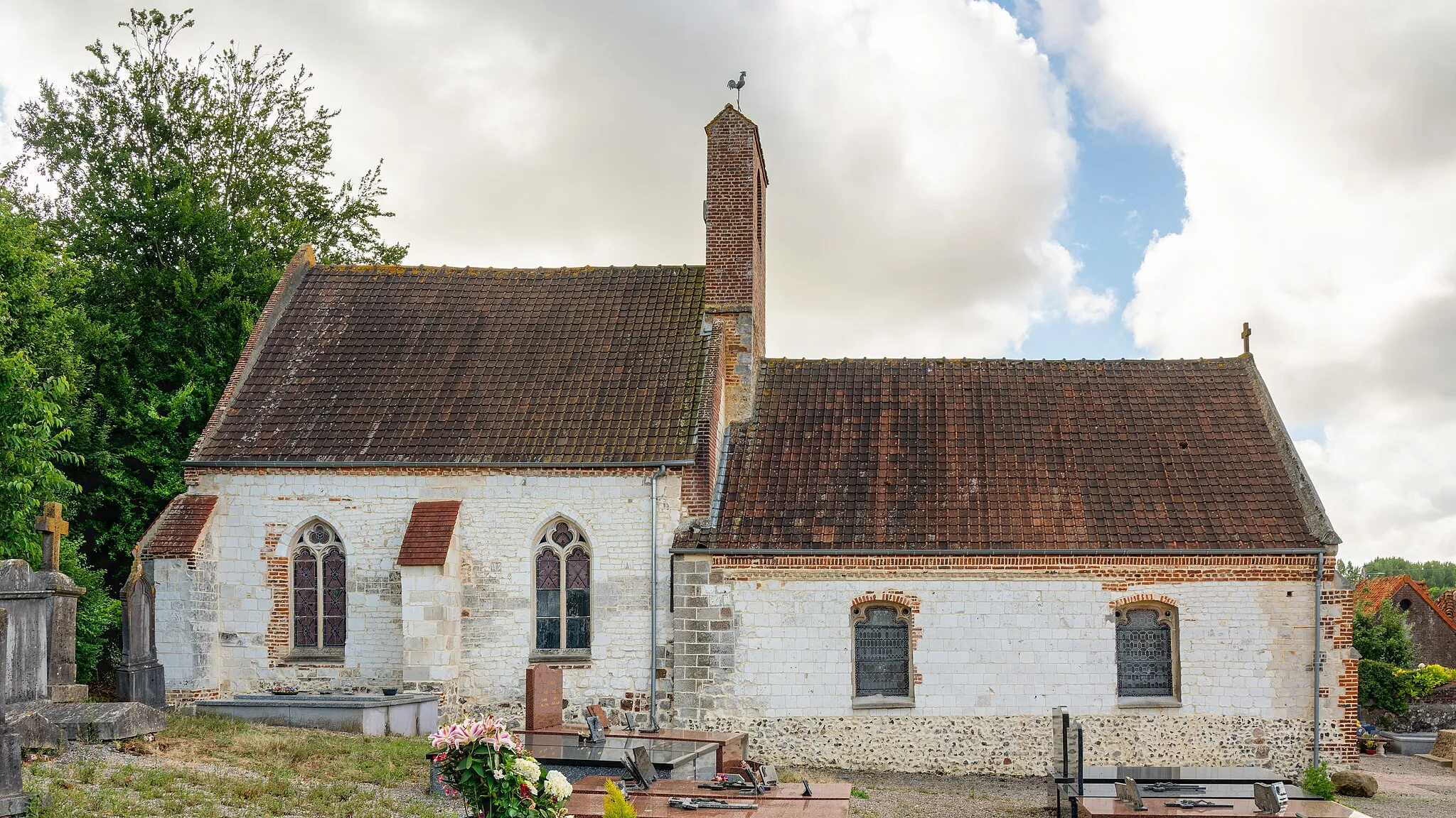 Photo showing: L'église Saint-Maur de Maresville face nord.