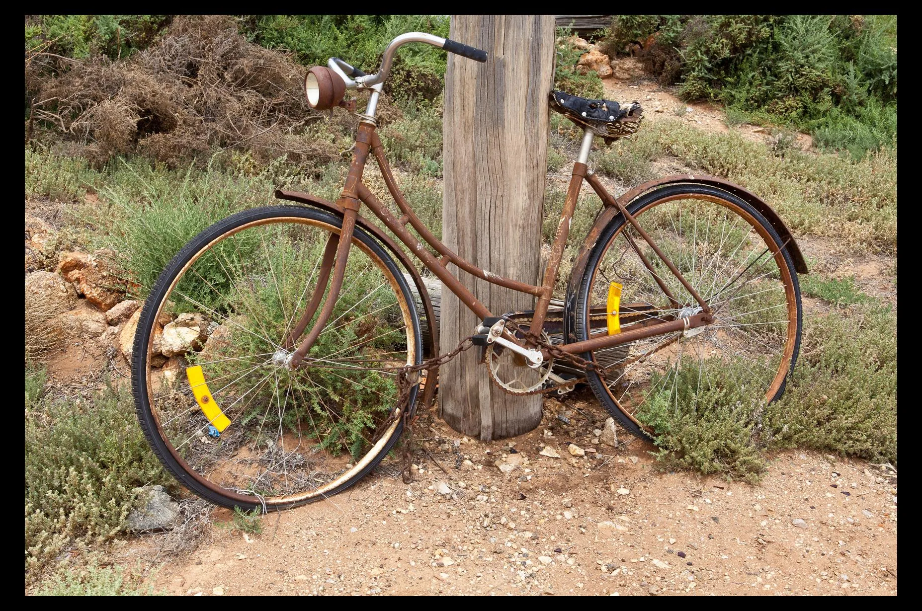 Photo showing: Silverton Old Bicycle not being used