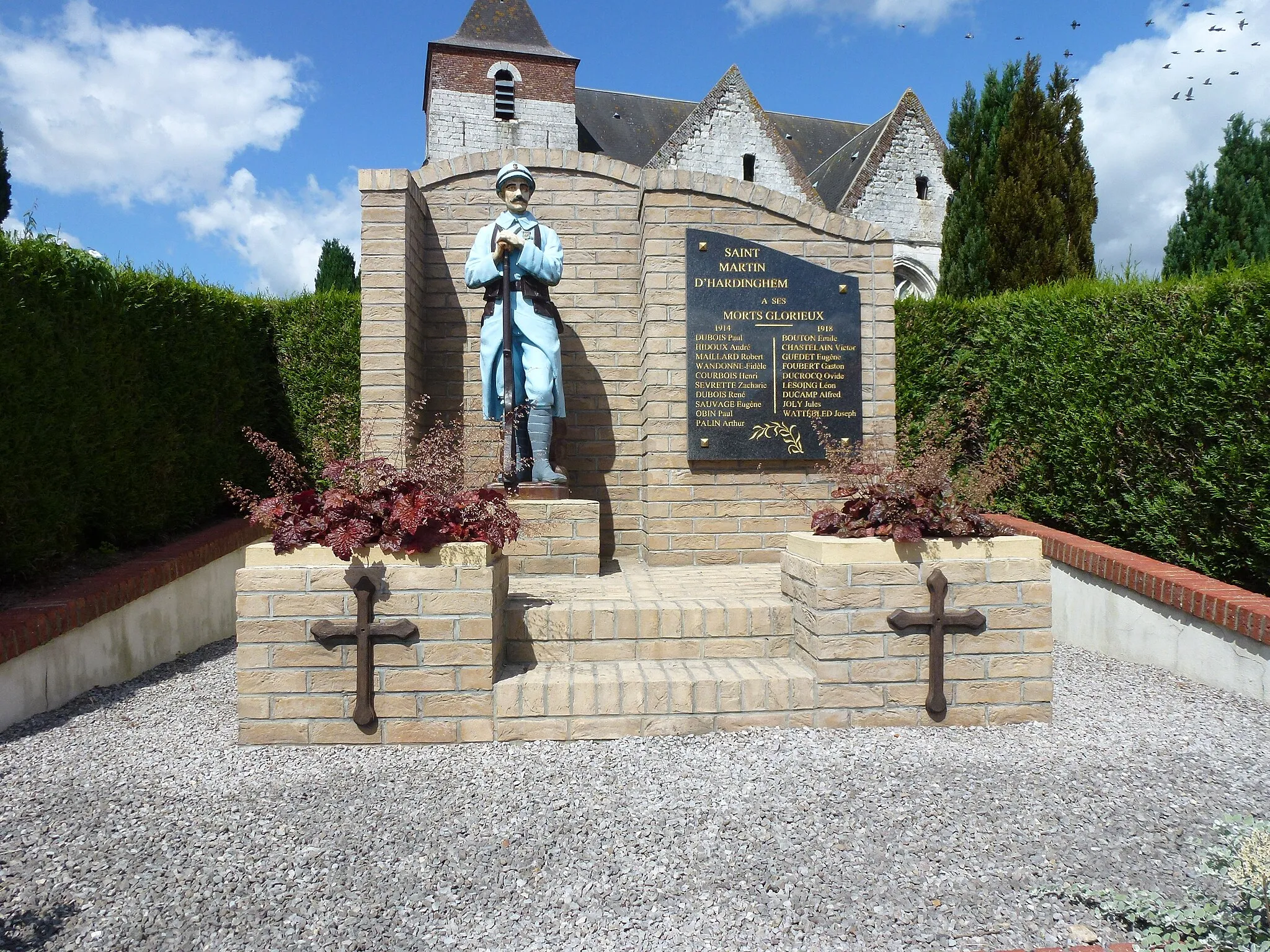 Photo showing: Saint-Martin-d'Hardinghem (Pas-de-Calais, Fr) monument aux morts