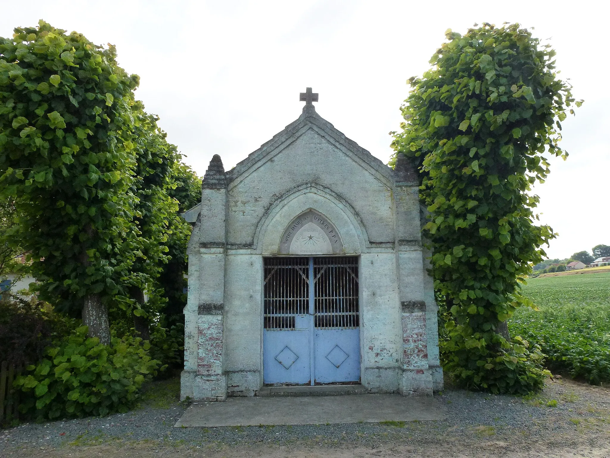 Photo showing: Lespesses (Pas-de-Calais, Fr) chapelle N.D. des Affligés extérieur