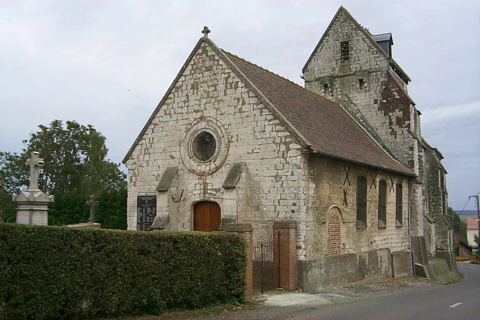 Photo showing: Église de Mentque; Commune de Mentque-Nortbécourt FR-62