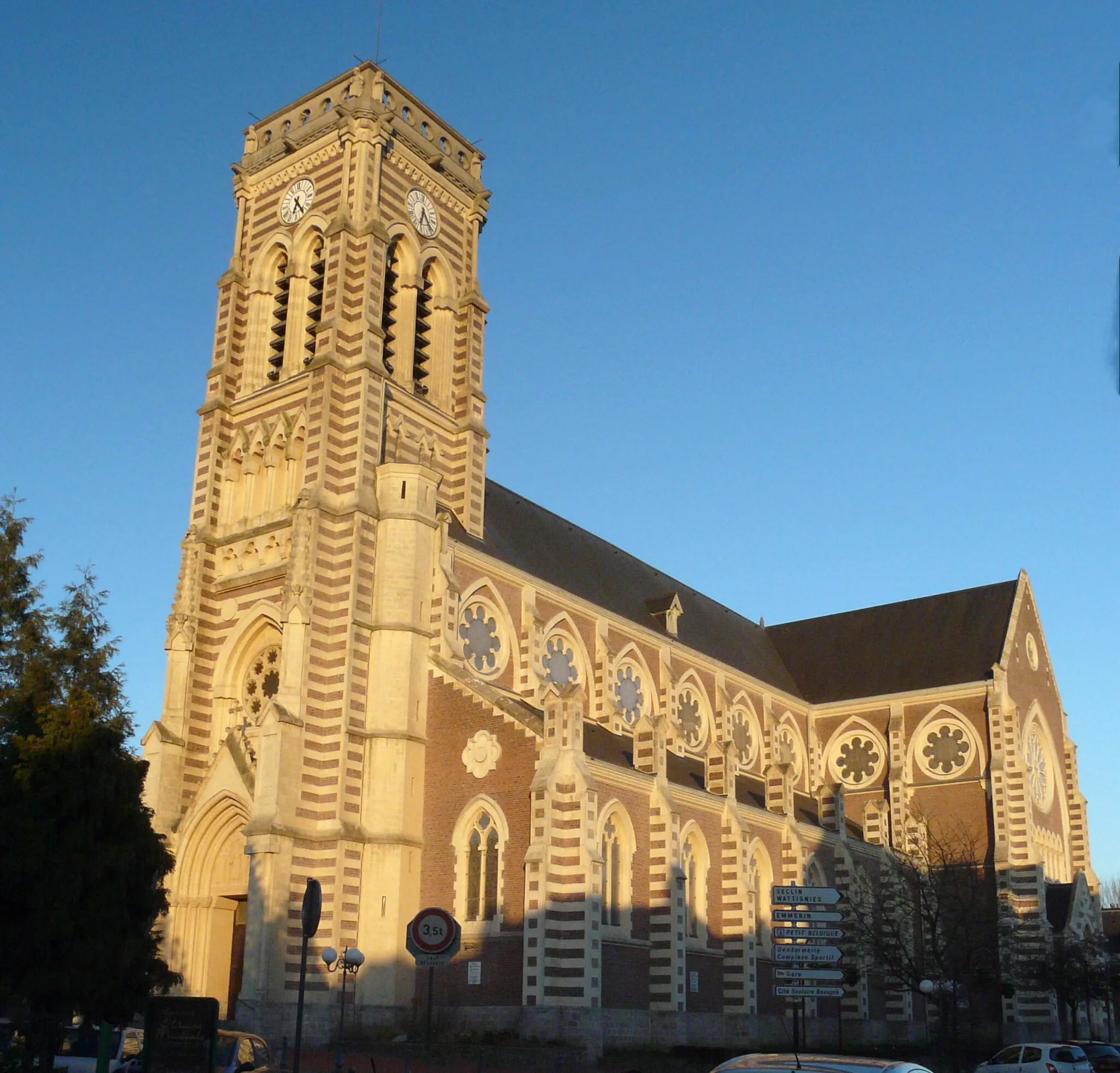 Photo showing: Saint-Maclou church in Haubourdin, Nord department, Nord-Pas-de-Calais region, France.