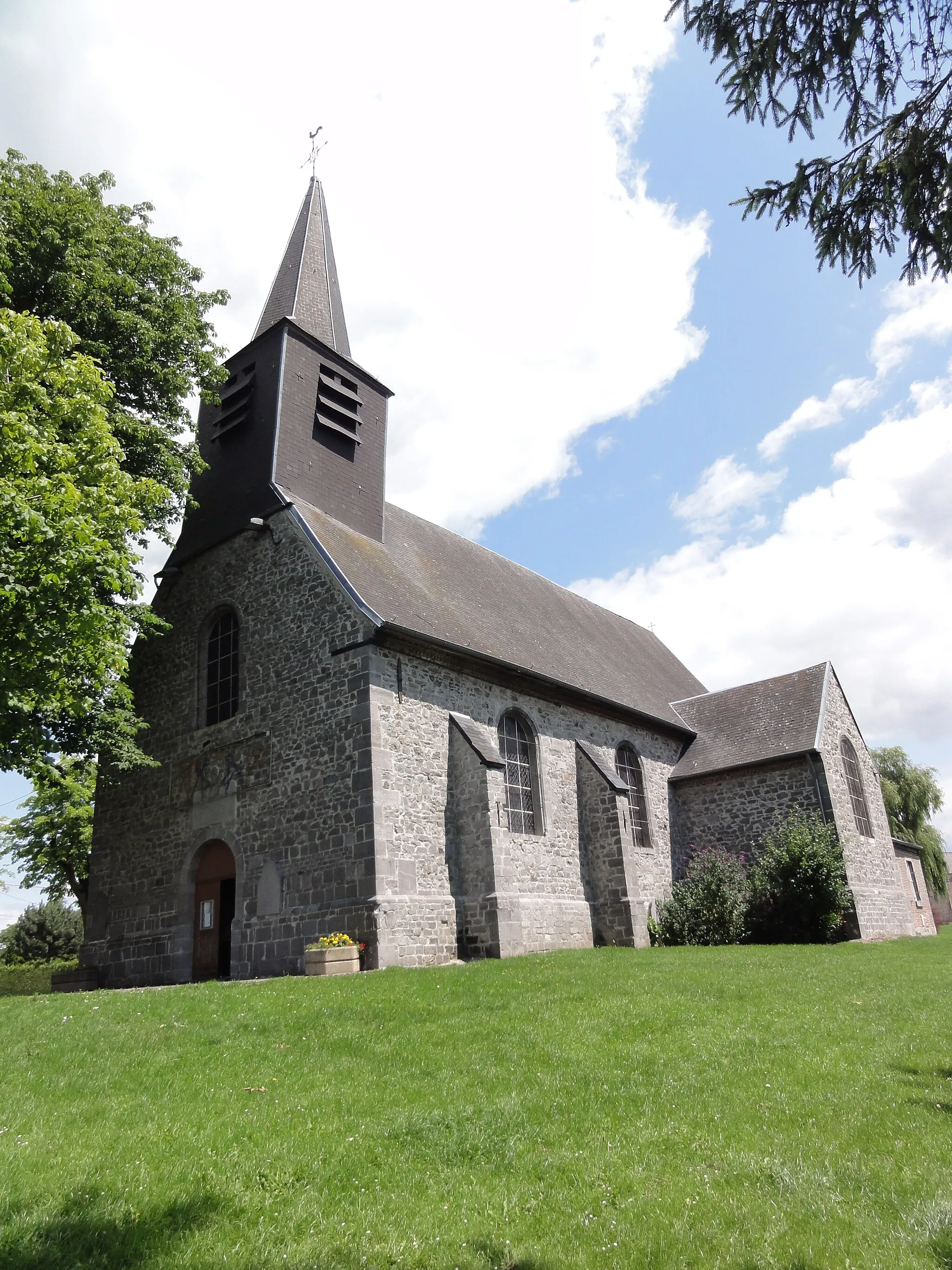 Photo showing: Bachant (Nord, Fr) église, exterieur