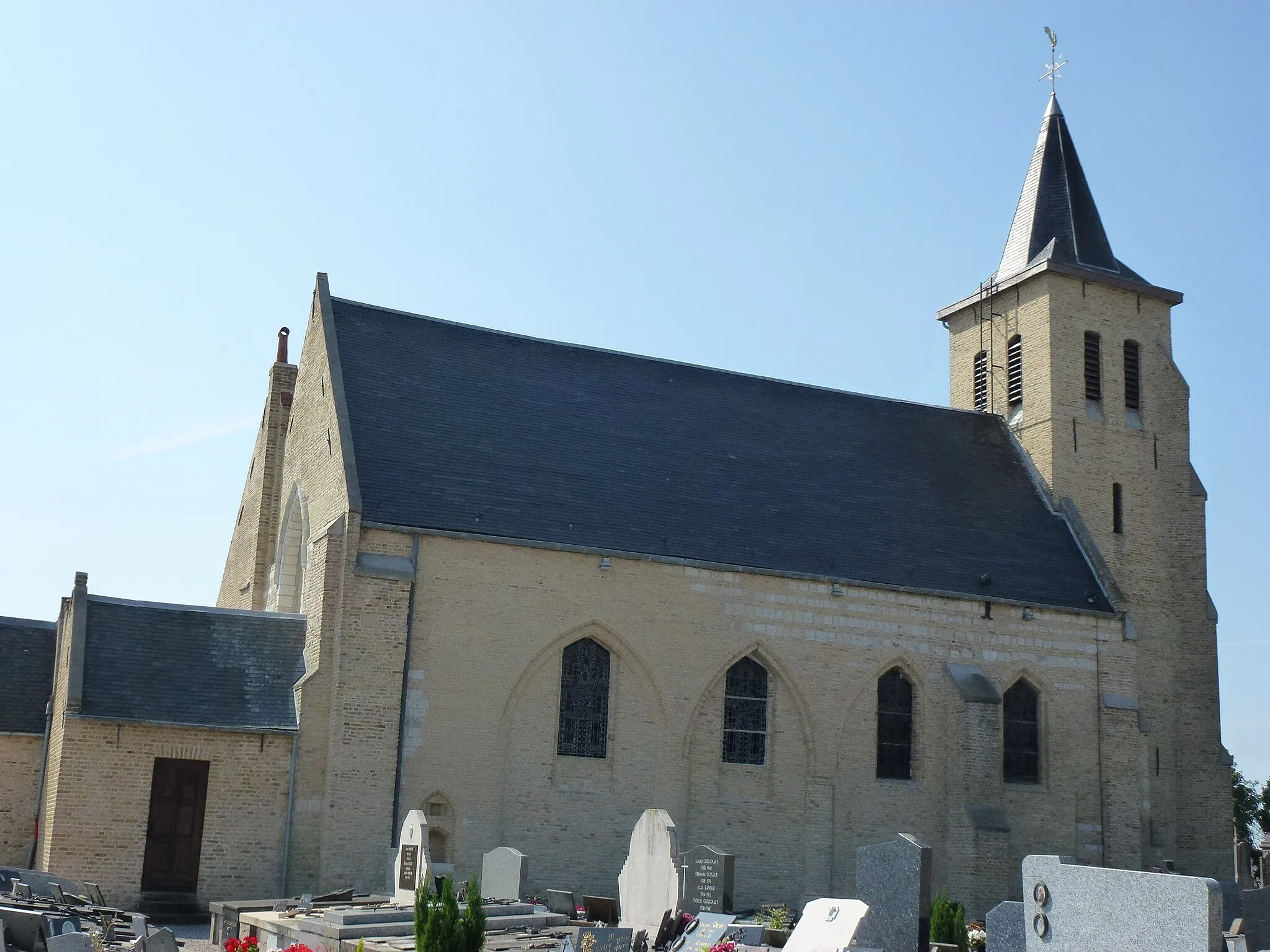 Photo showing: Saint-Folquin (Pas-de-Calais) église Saint-Folquin