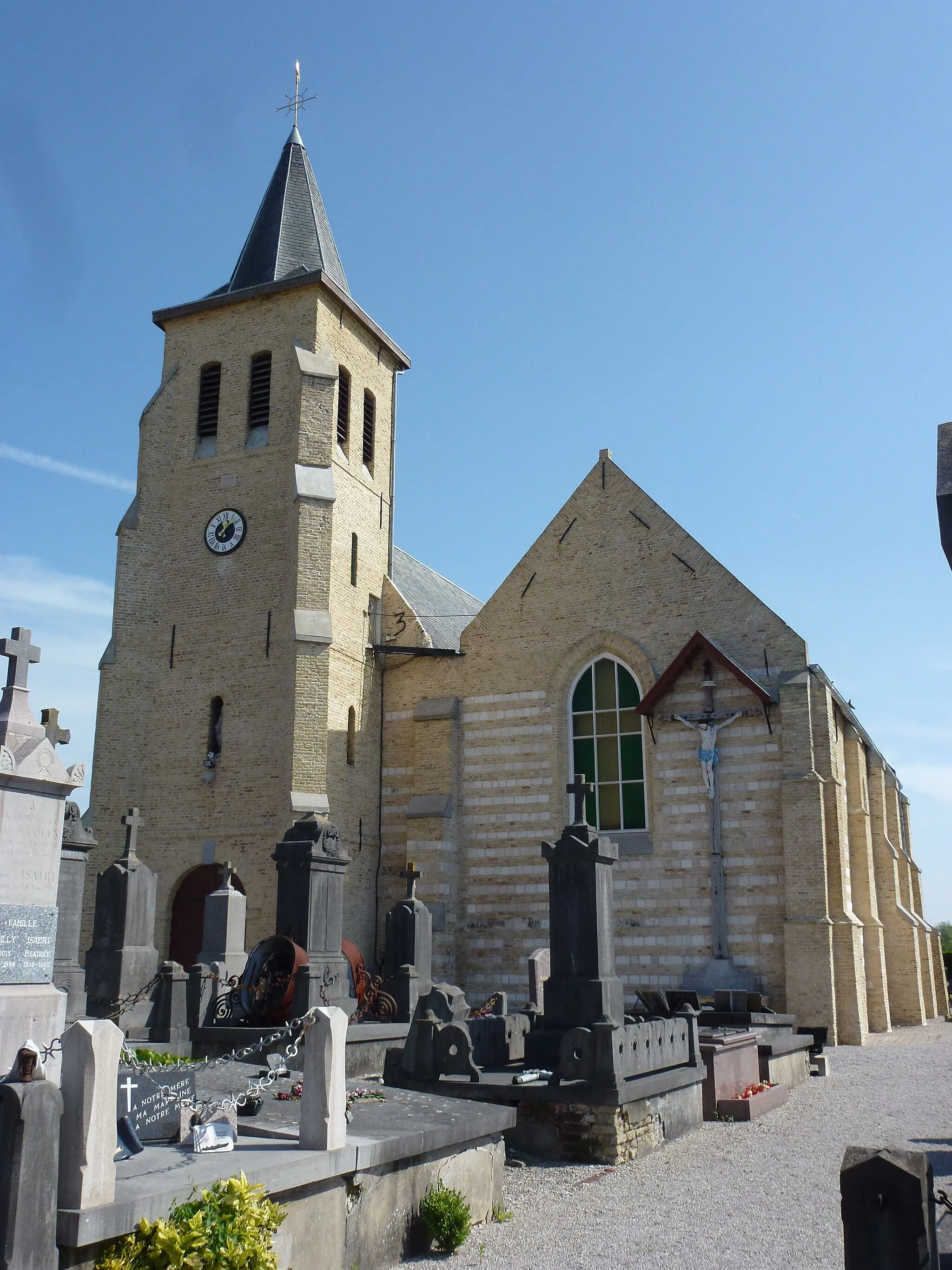 Photo showing: Saint-Folquin (Pas-de-Calais) église Saint-Folquin