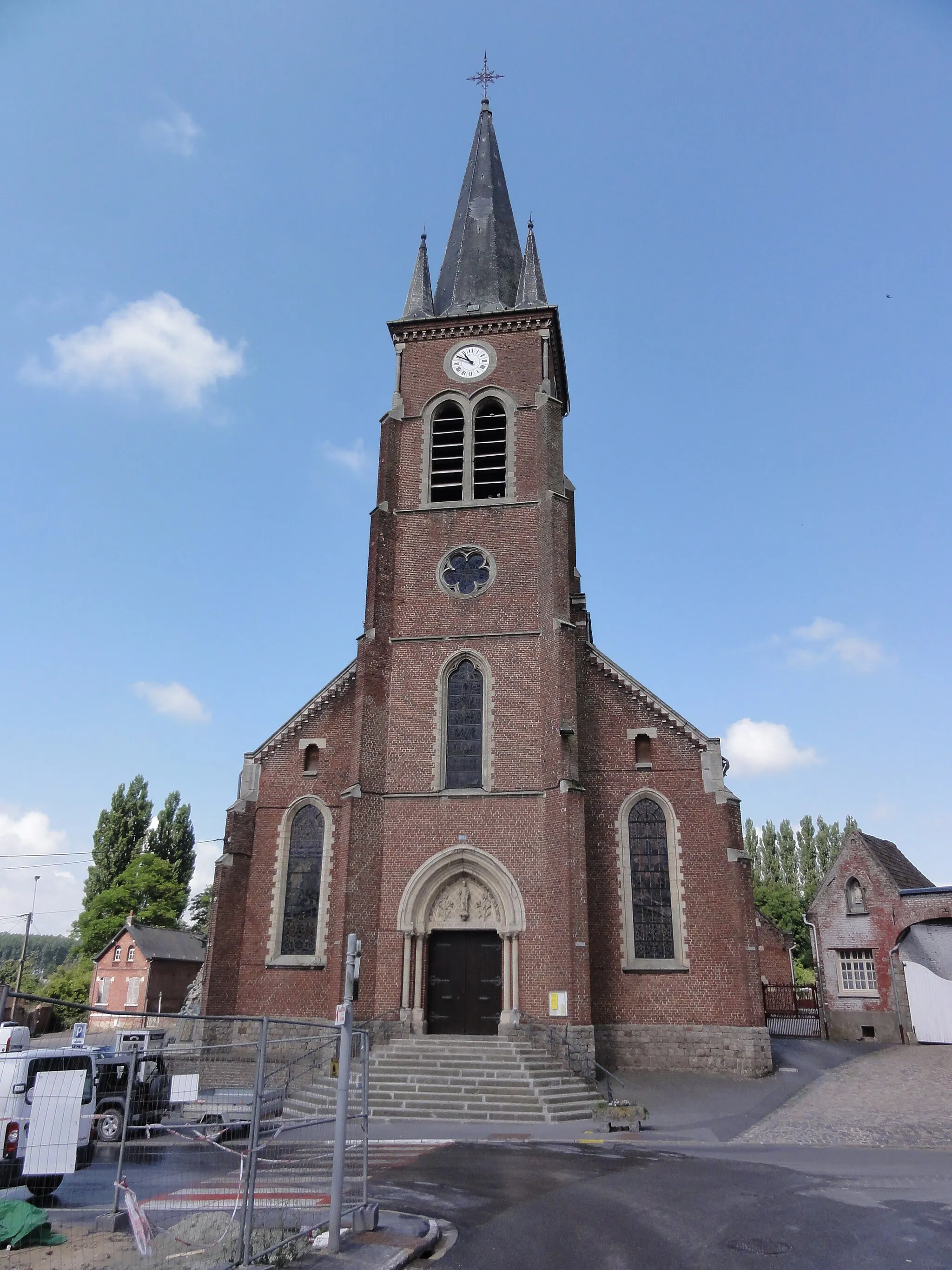 Photo showing: Poix-du-Nord (Nord, Fr) église, façade