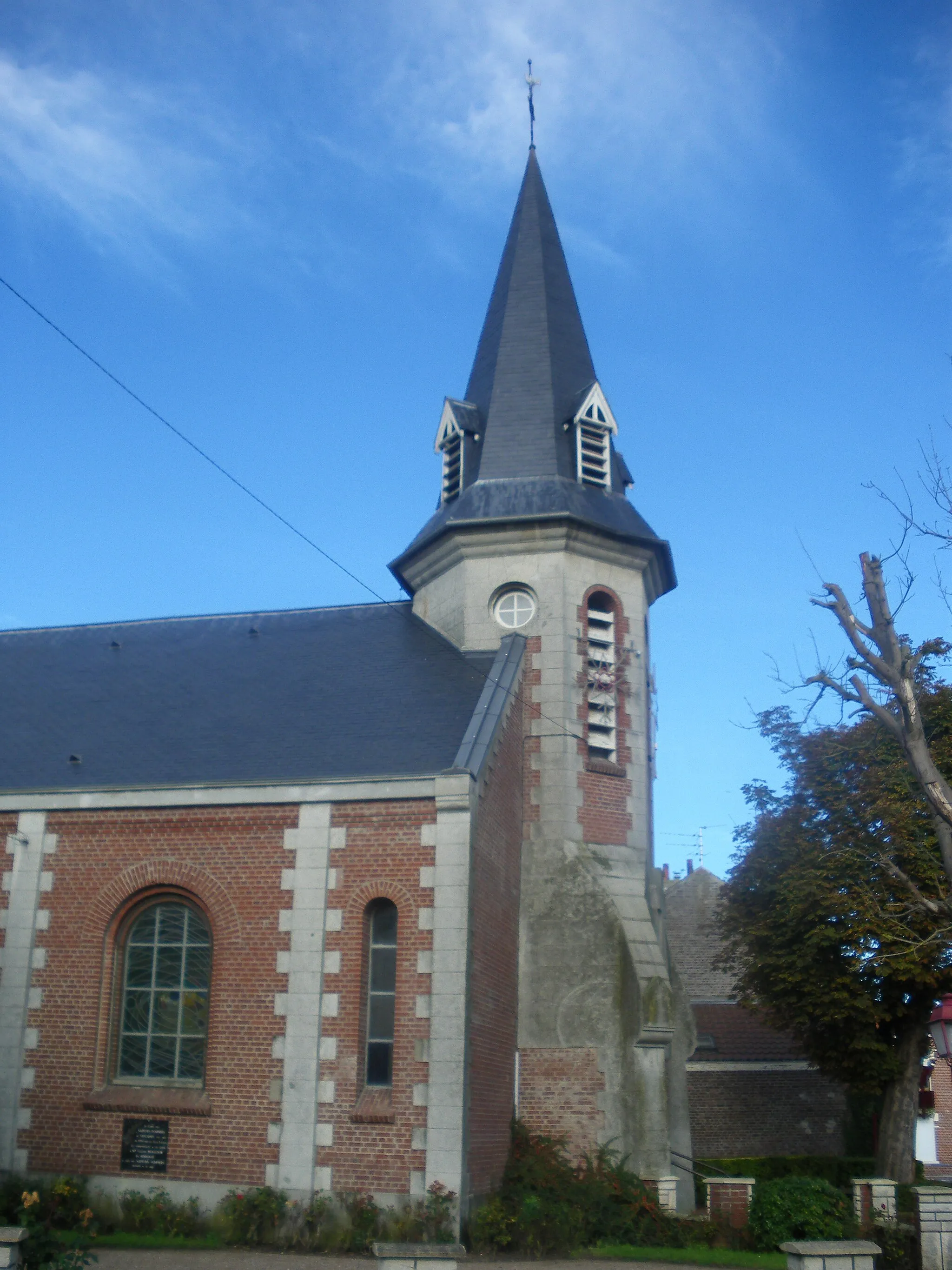 Photo showing: Vue de l'église Saint-Vaast de Violaines.